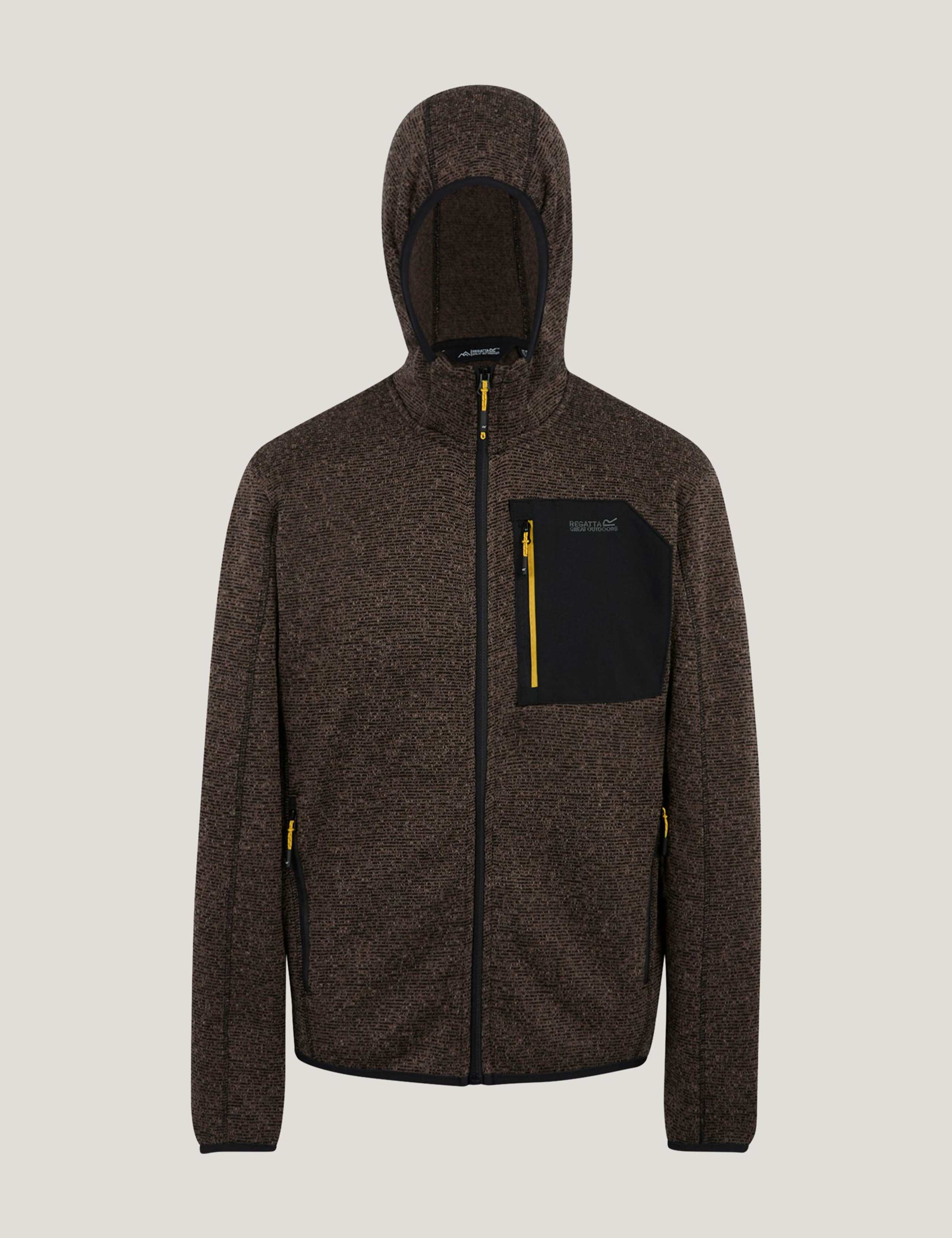 Newhill Textured Hooded Zip Up Fleece 2 of 6