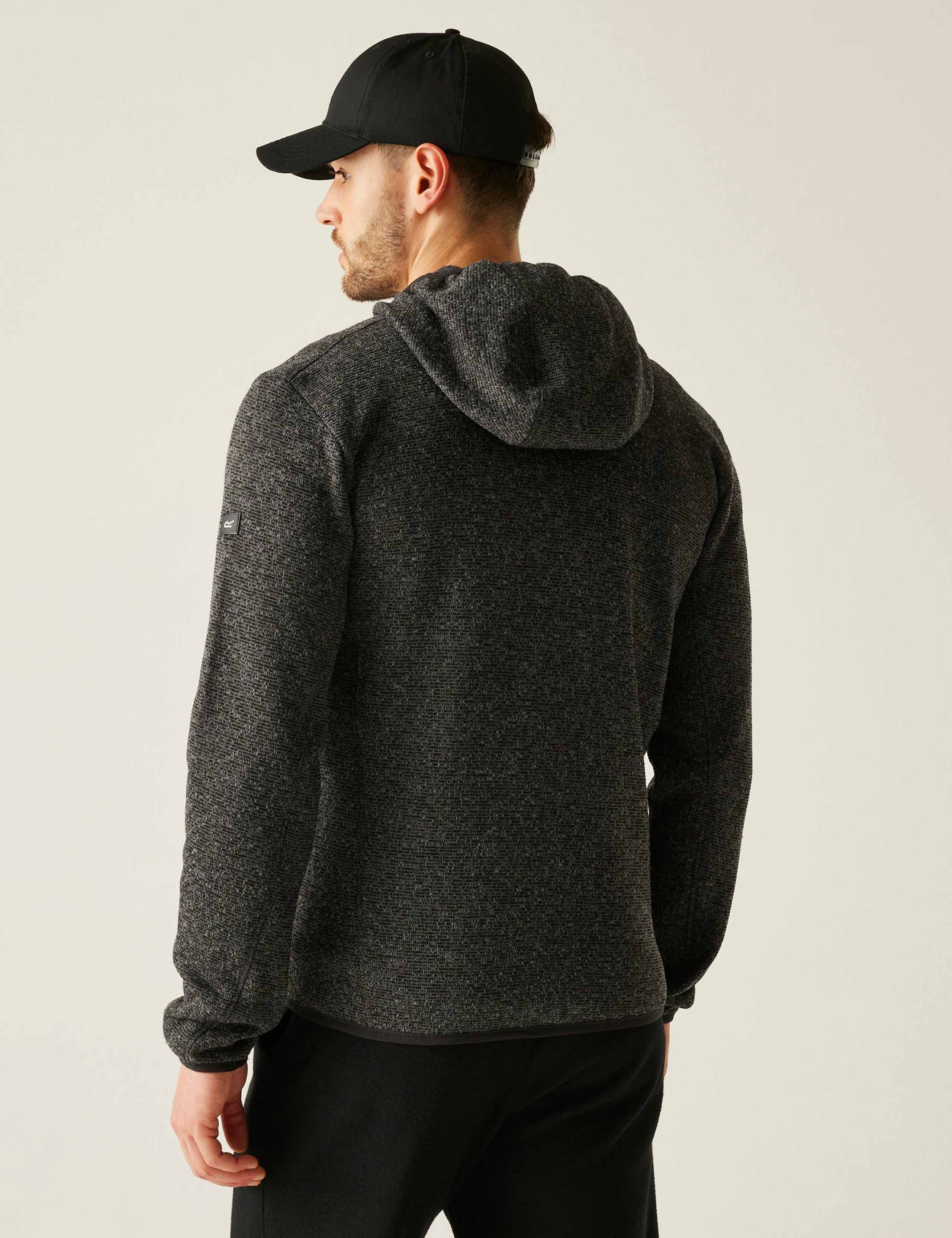 Newhill Textured Hooded Zip Up Fleece 4 of 6