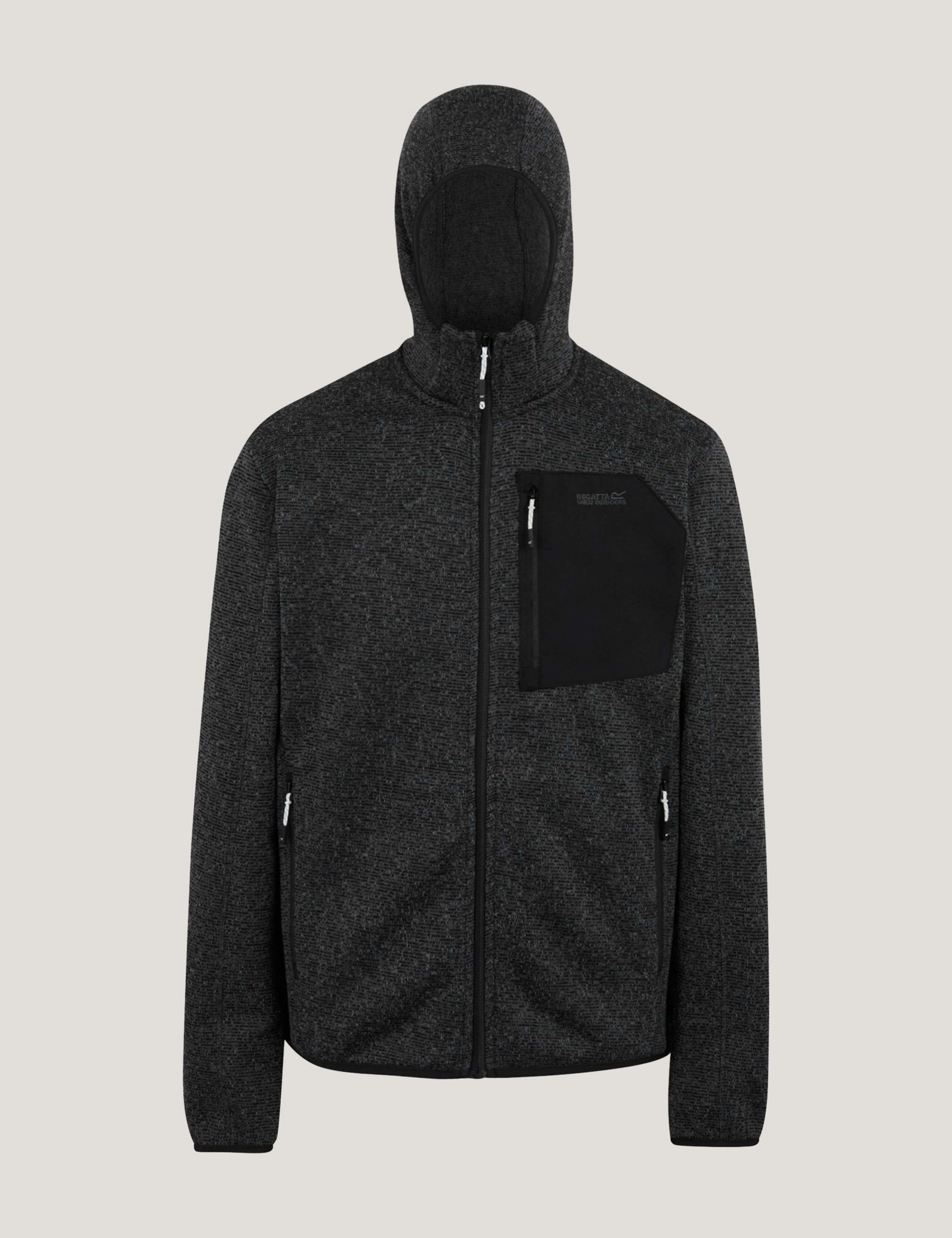 Newhill Textured Hooded Zip Up Fleece 2 of 6