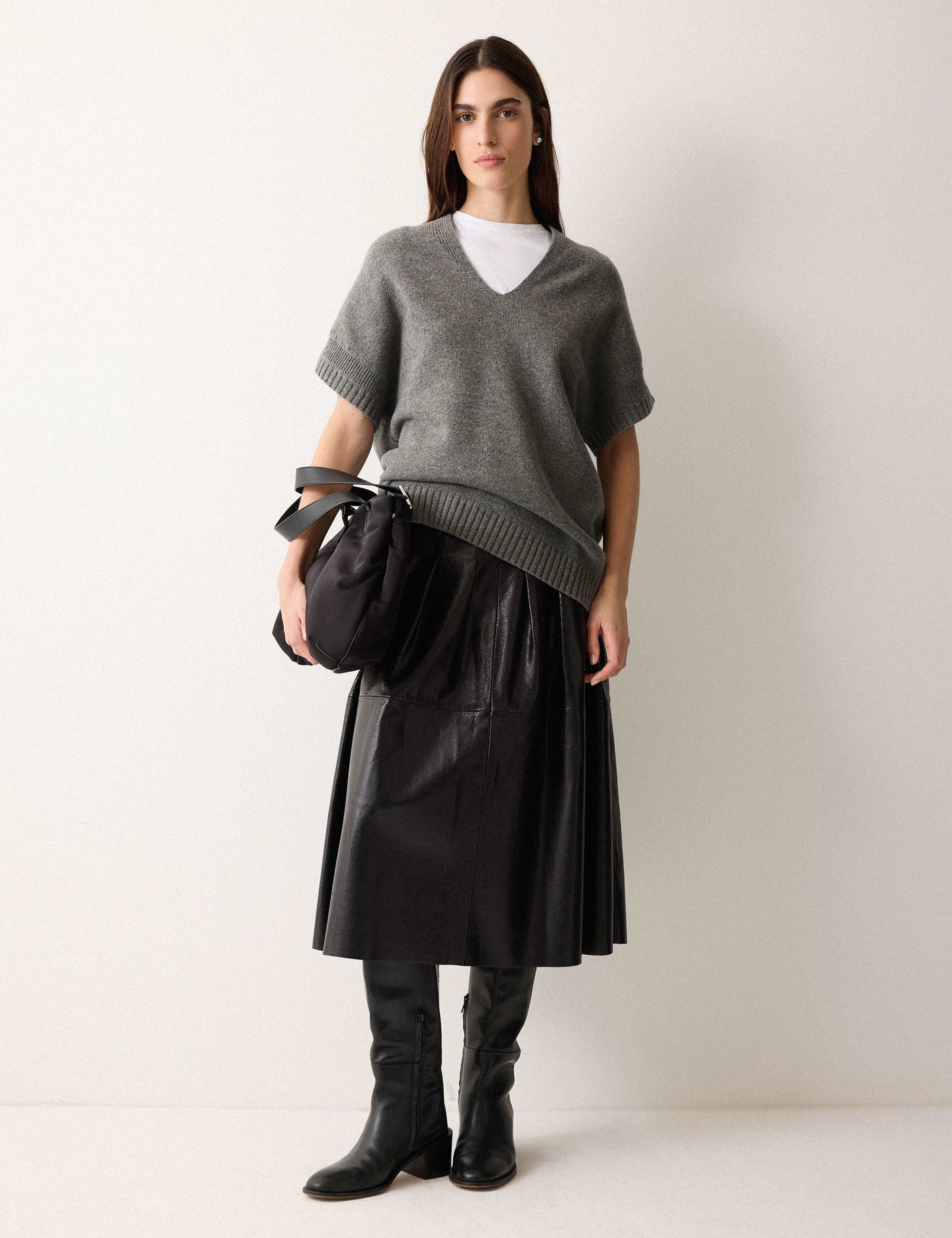 Pure Wool V-Neck Relaxed Knitted Top 5 of 5