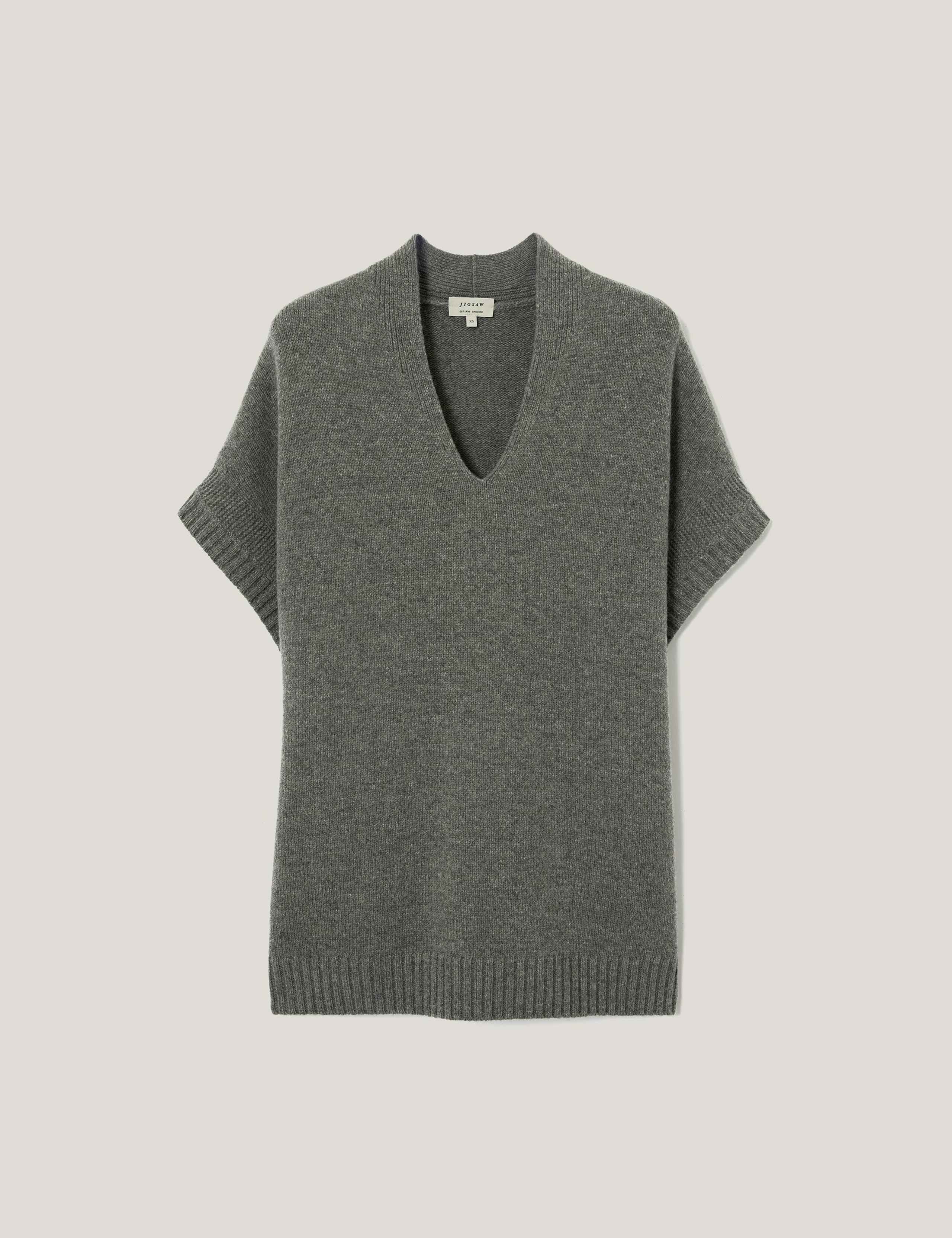 Pure Wool V-Neck Relaxed Knitted Top 2 of 5