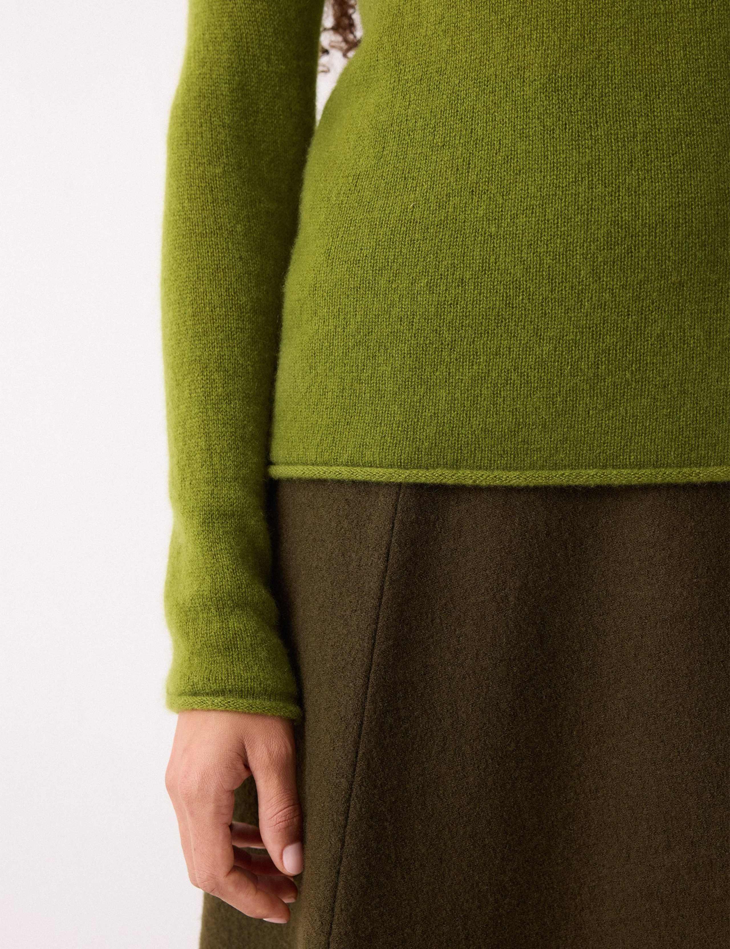 Pure Cashmere Polo Neck Relaxed Jumper 5 of 7