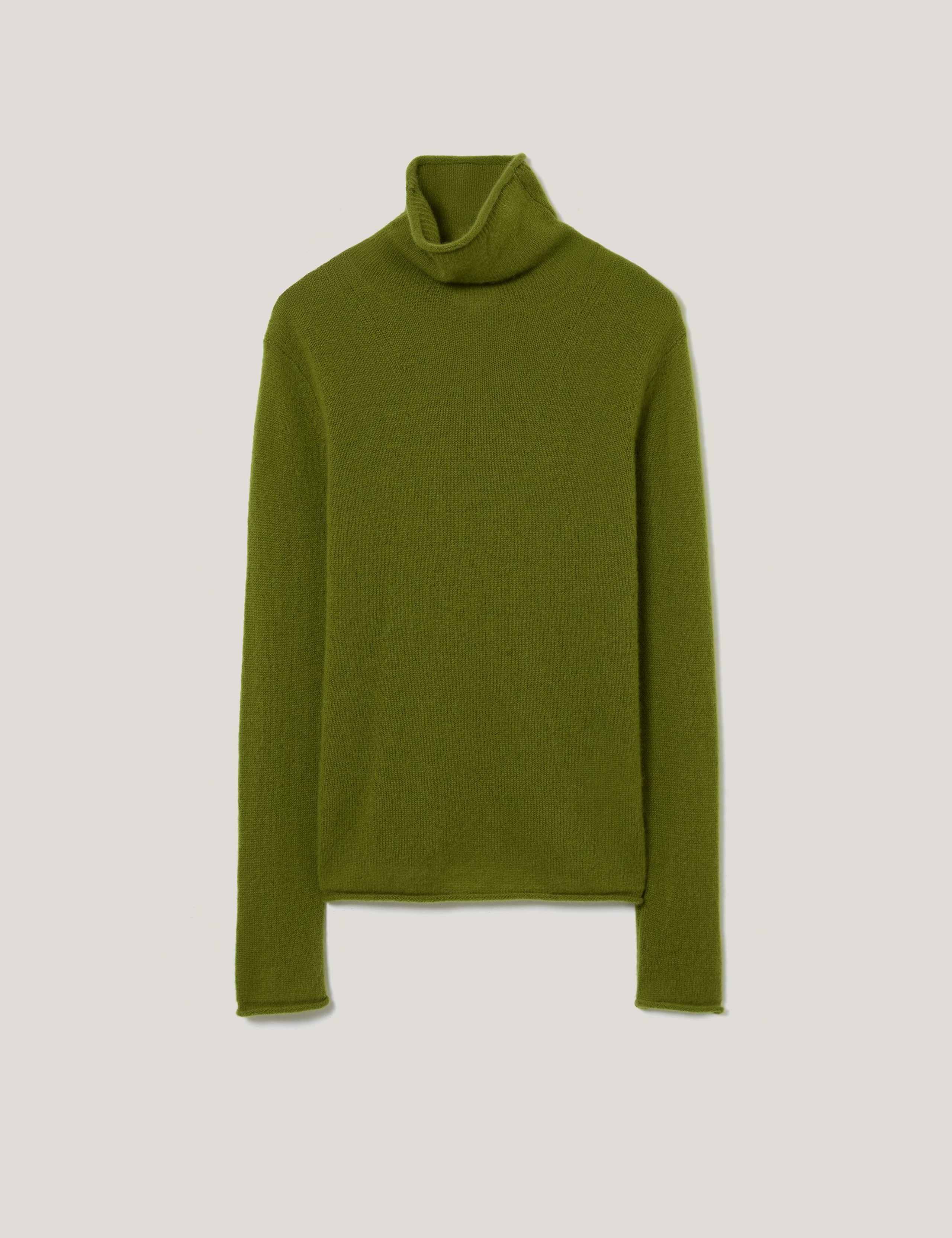 Pure Cashmere Polo Neck Relaxed Jumper 2 of 7