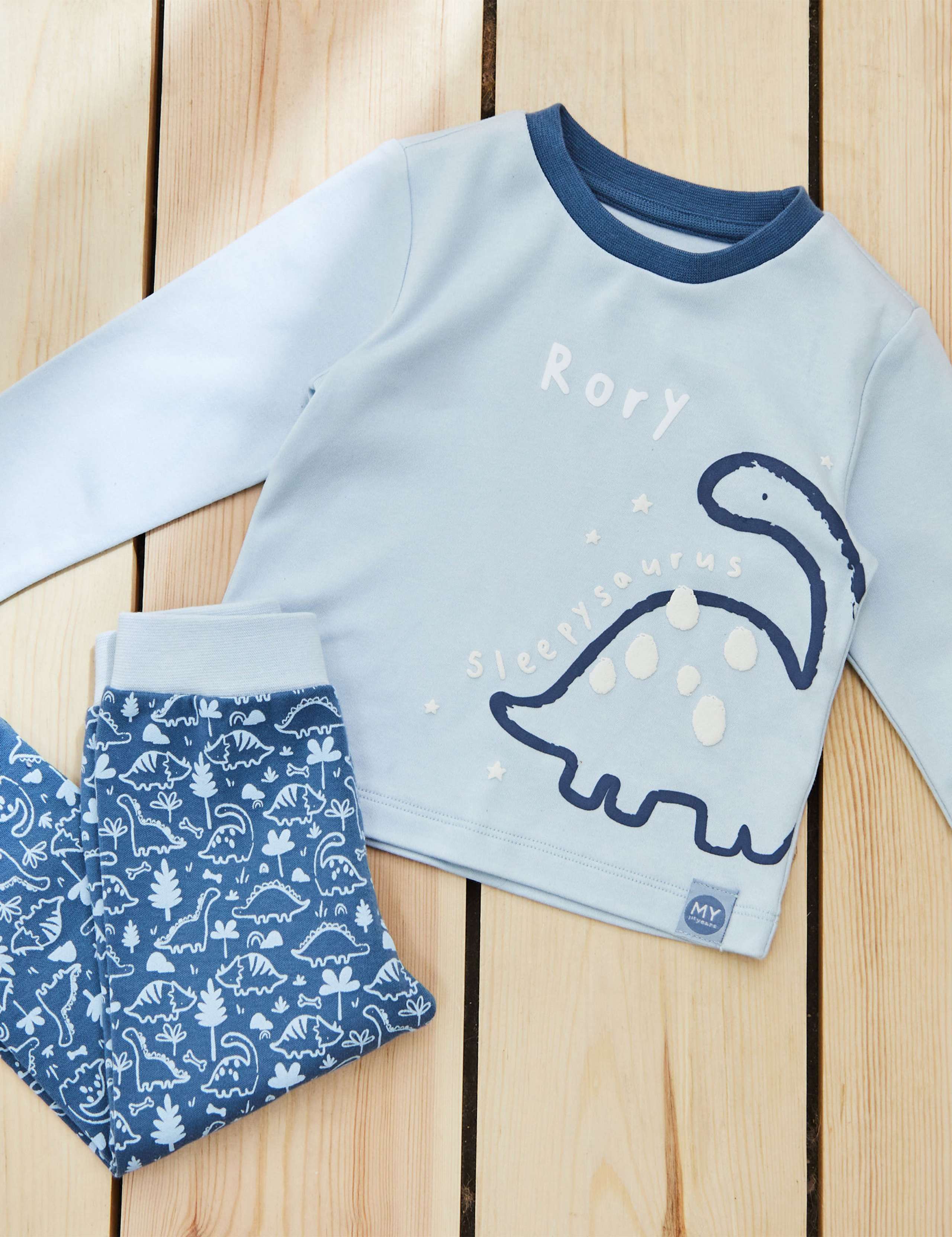 Personalised Sleepysaurus Pyjama Set (0-6 Yrs) 2 of 4