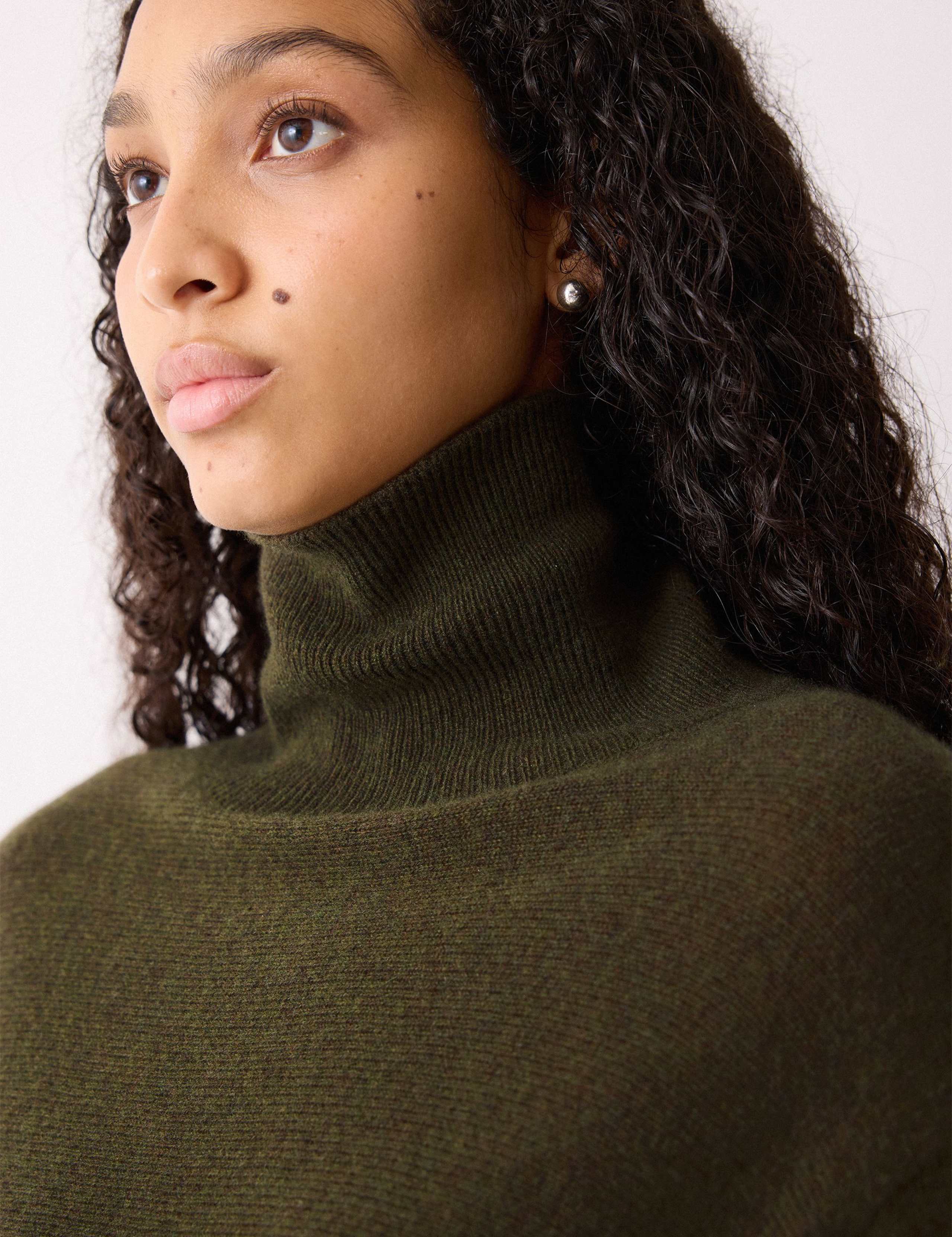 Wool Rich Funnel Neck Relaxed Jumper 3 of 5