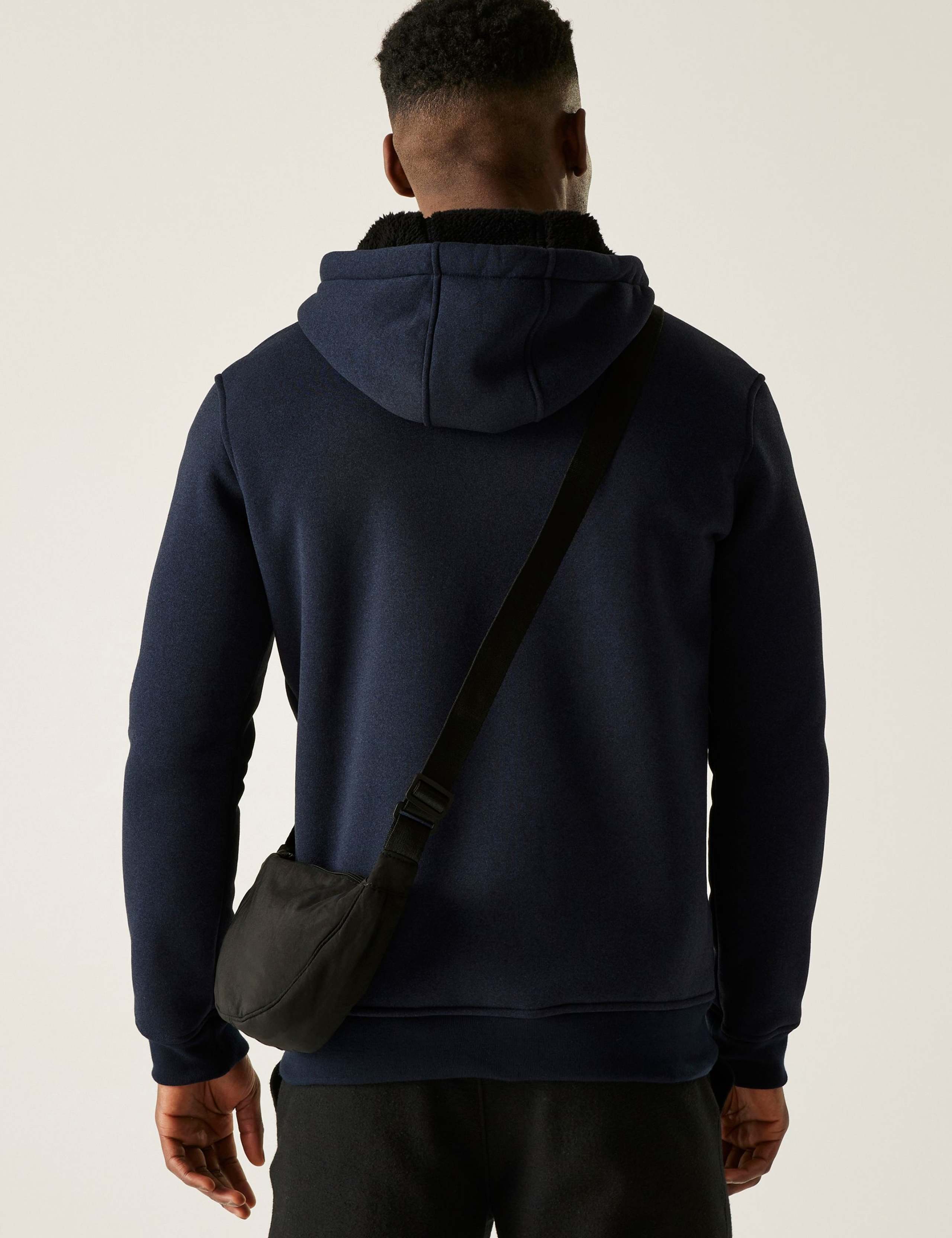 Naddle Jersey Fleece Lined Zip Up Hoodie 4 of 5