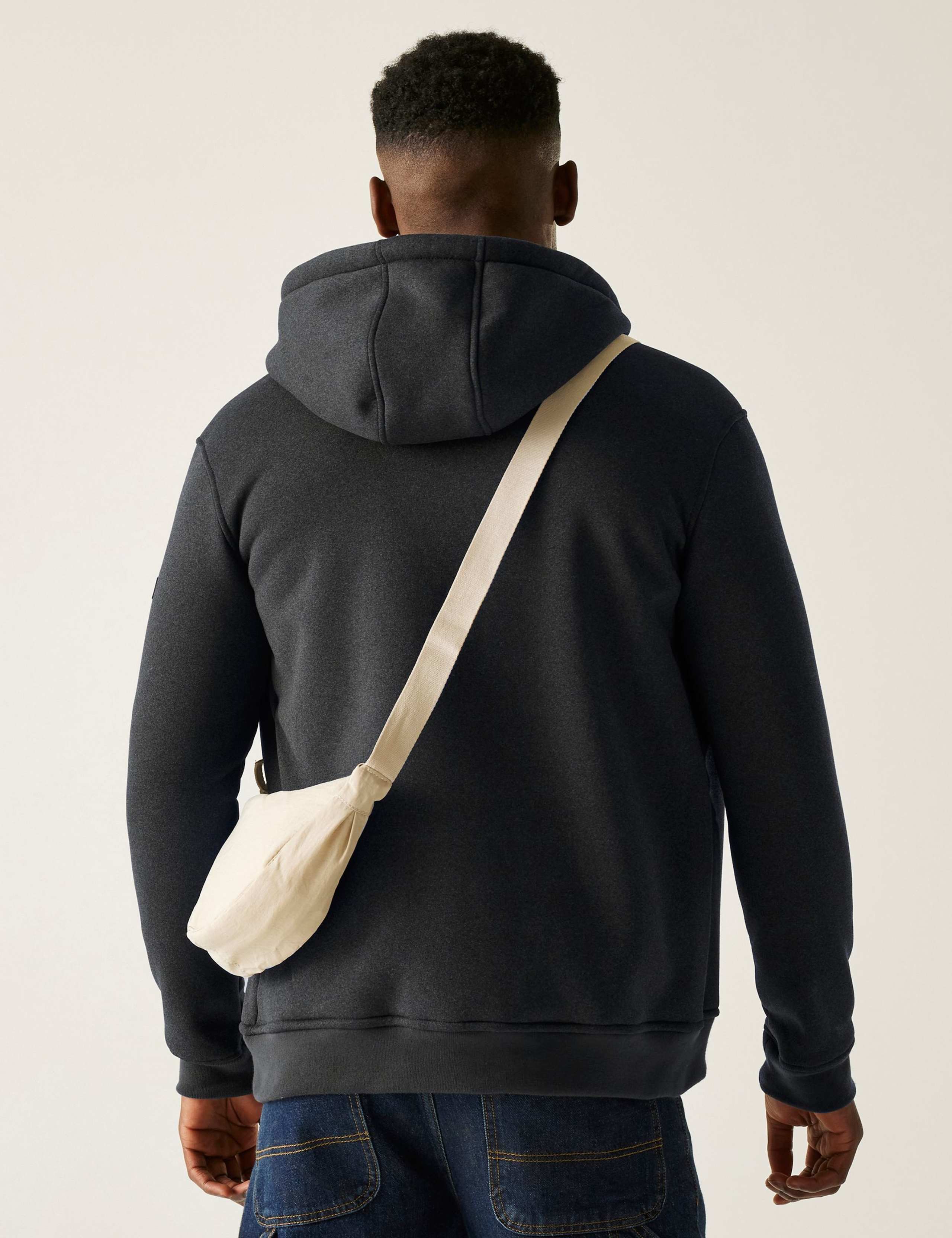 Naddle Jersey Fleece Lined Zip Up Hoodie 5 of 5