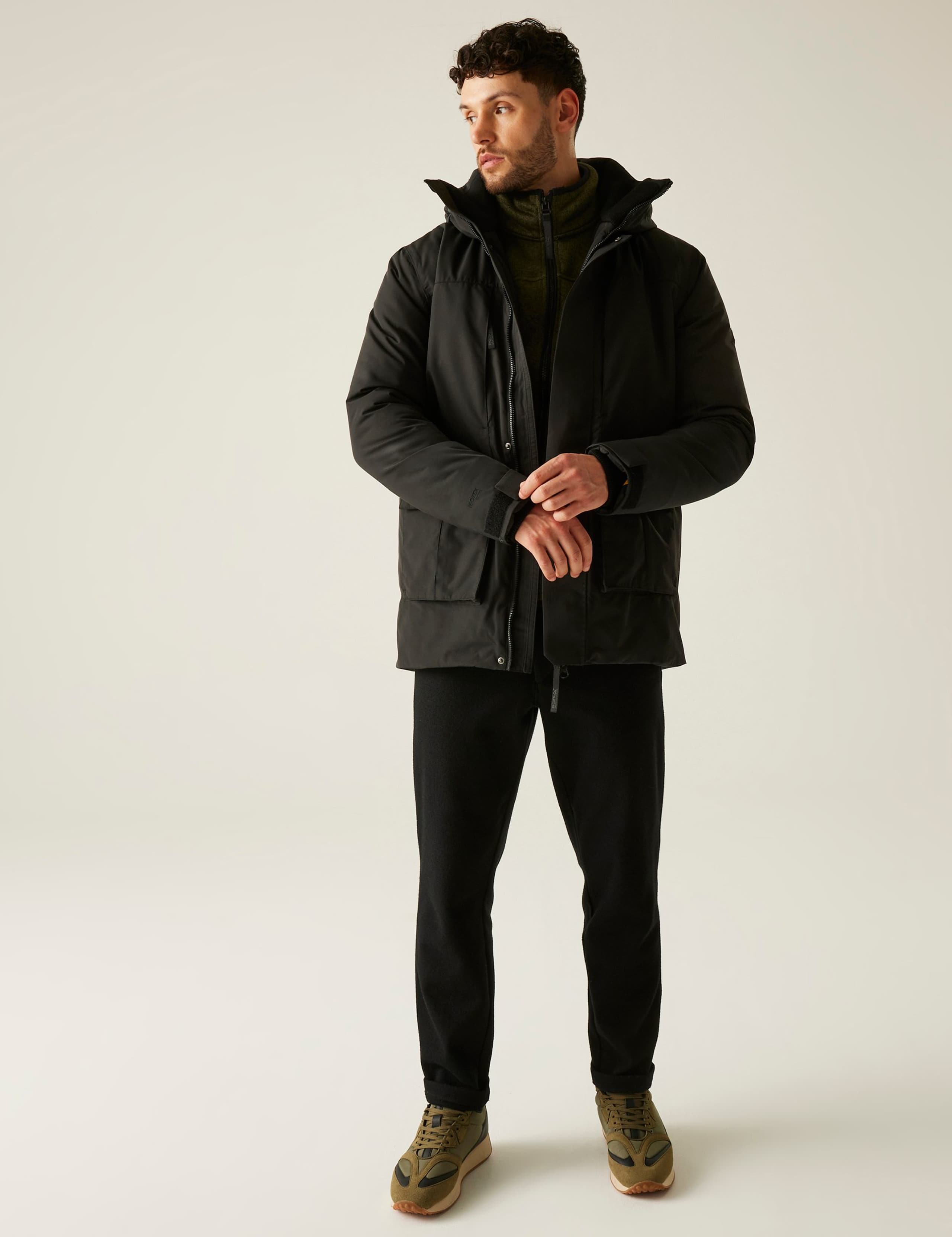 Marron Waterproof Hooded Parka Jacket 3 of 10