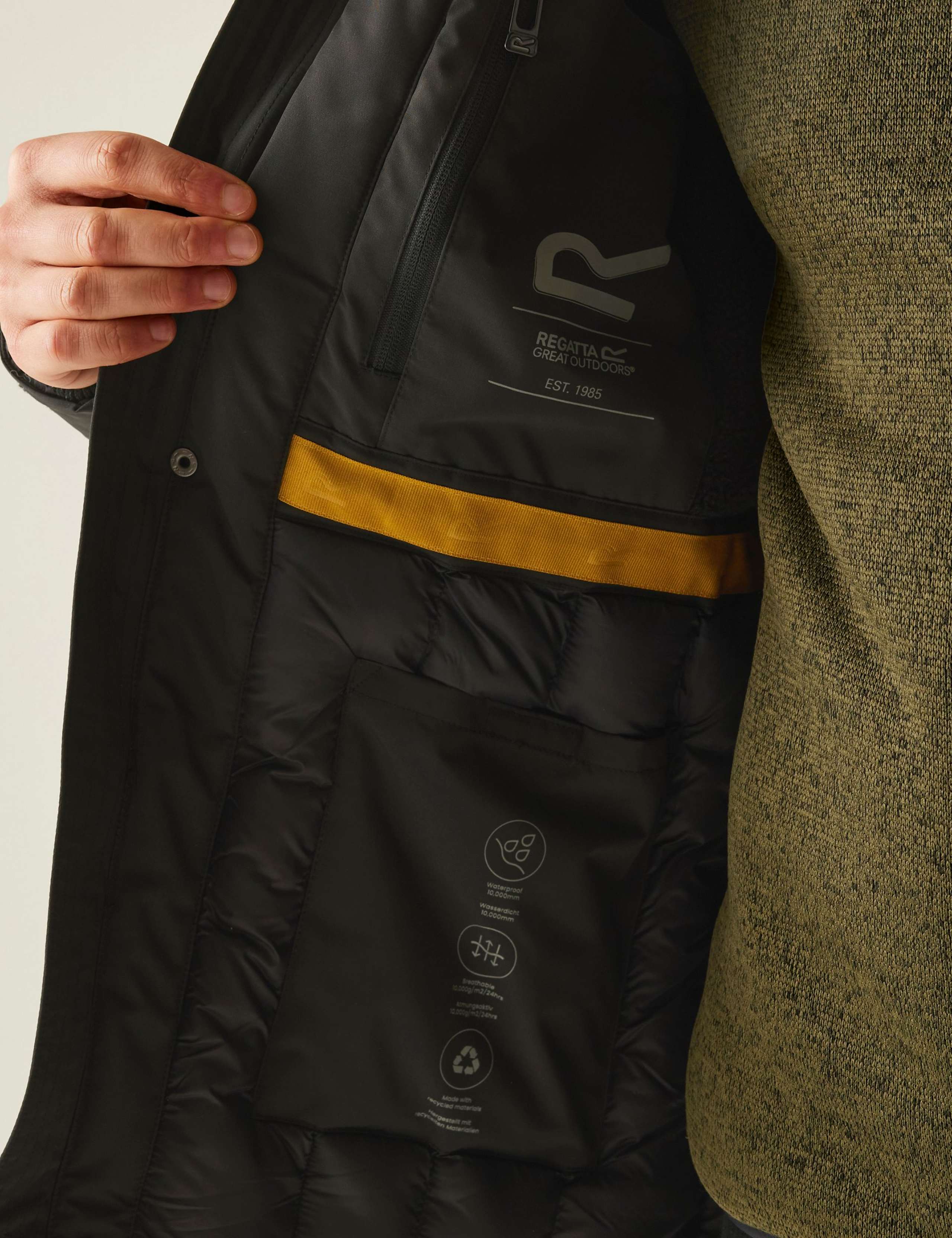Marron Waterproof Hooded Parka Jacket 8 of 10