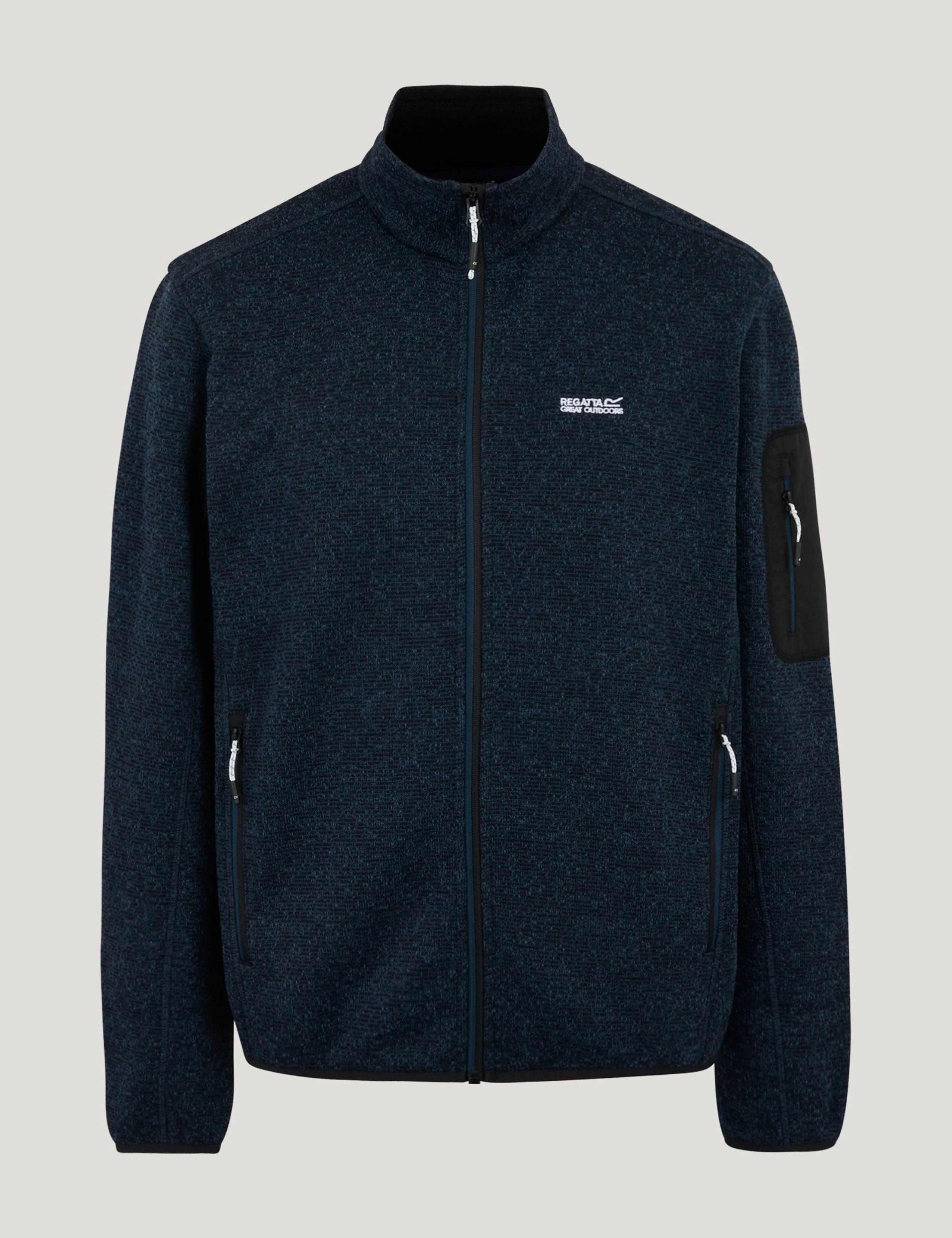 Newhill Textured Funnel Neck Zip Up Fleece 2 of 7