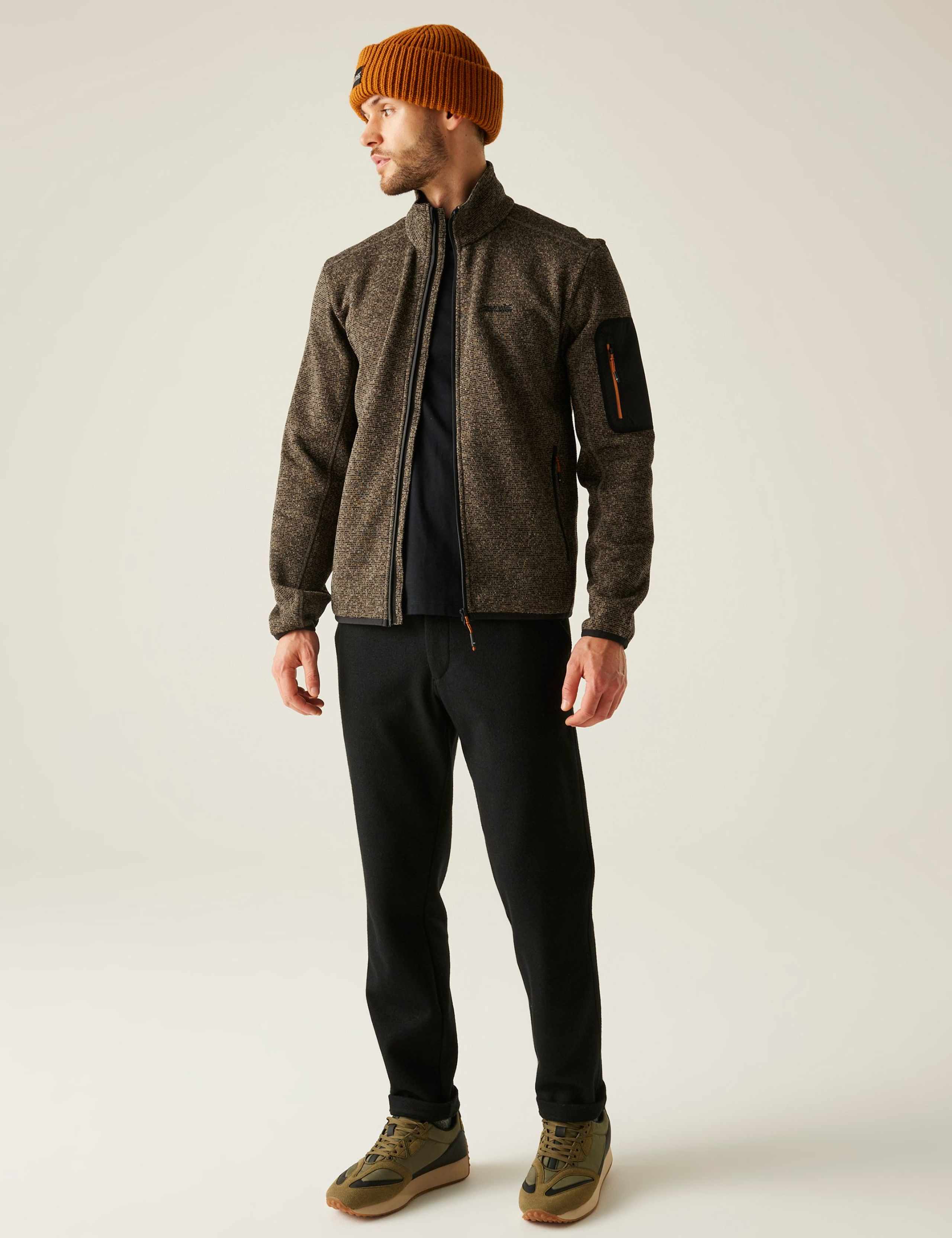 Newhill Textured Funnel Neck Zip Up Fleece 5 of 6