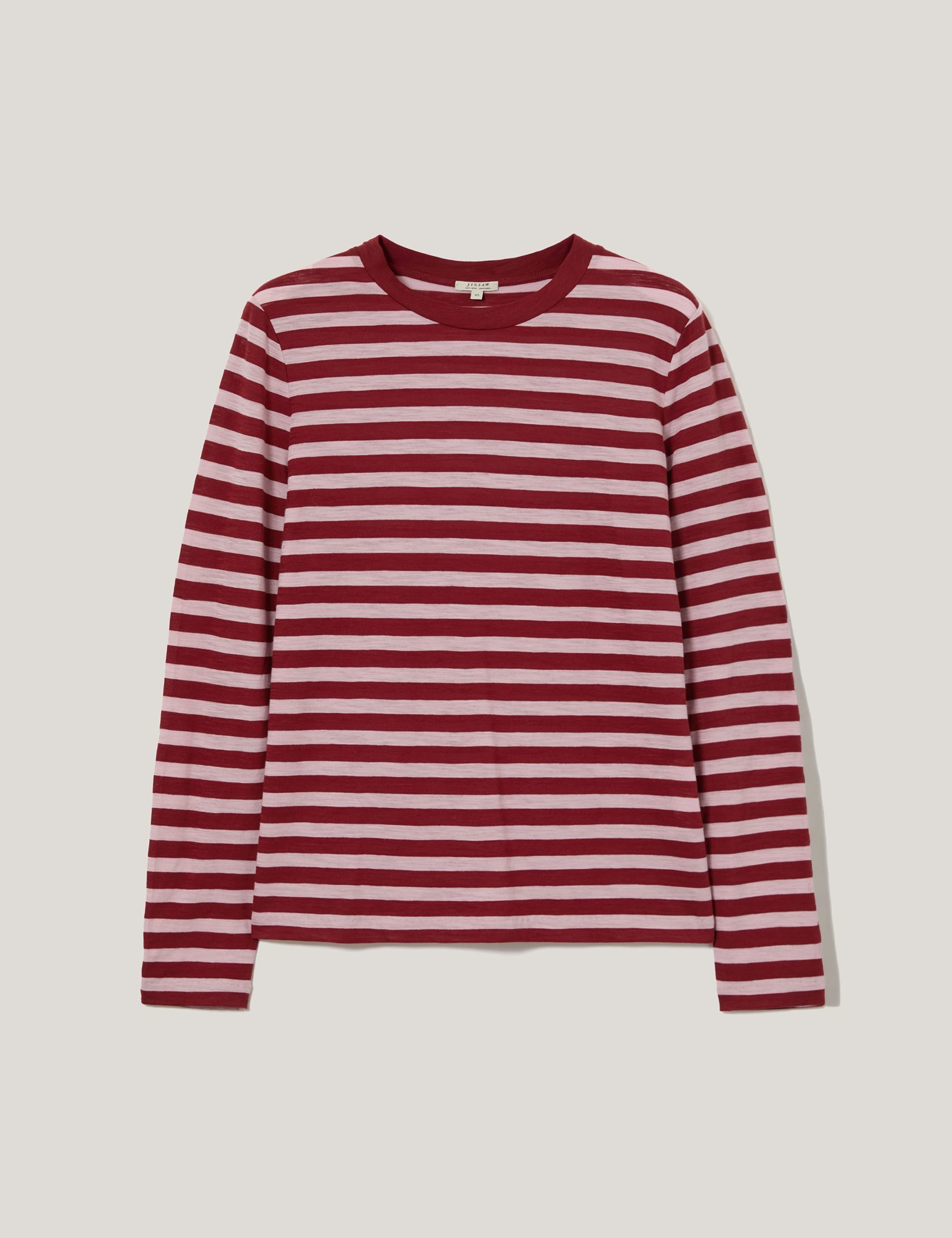 Pure Cotton Slub Striped Slim Fit Top 2 of 5