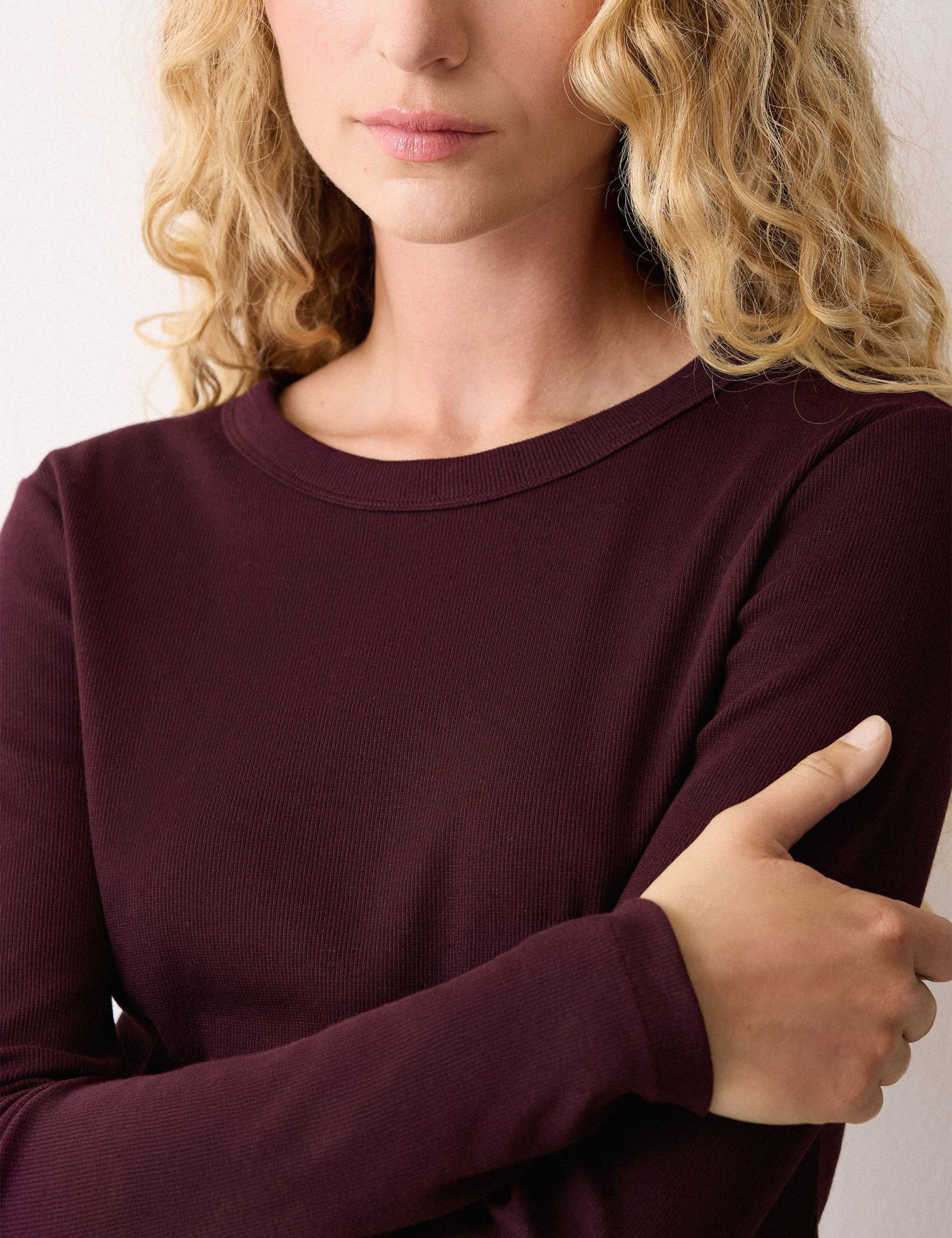 Cotton Rich Ribbed Slim Fit T-Shirt 4 of 6