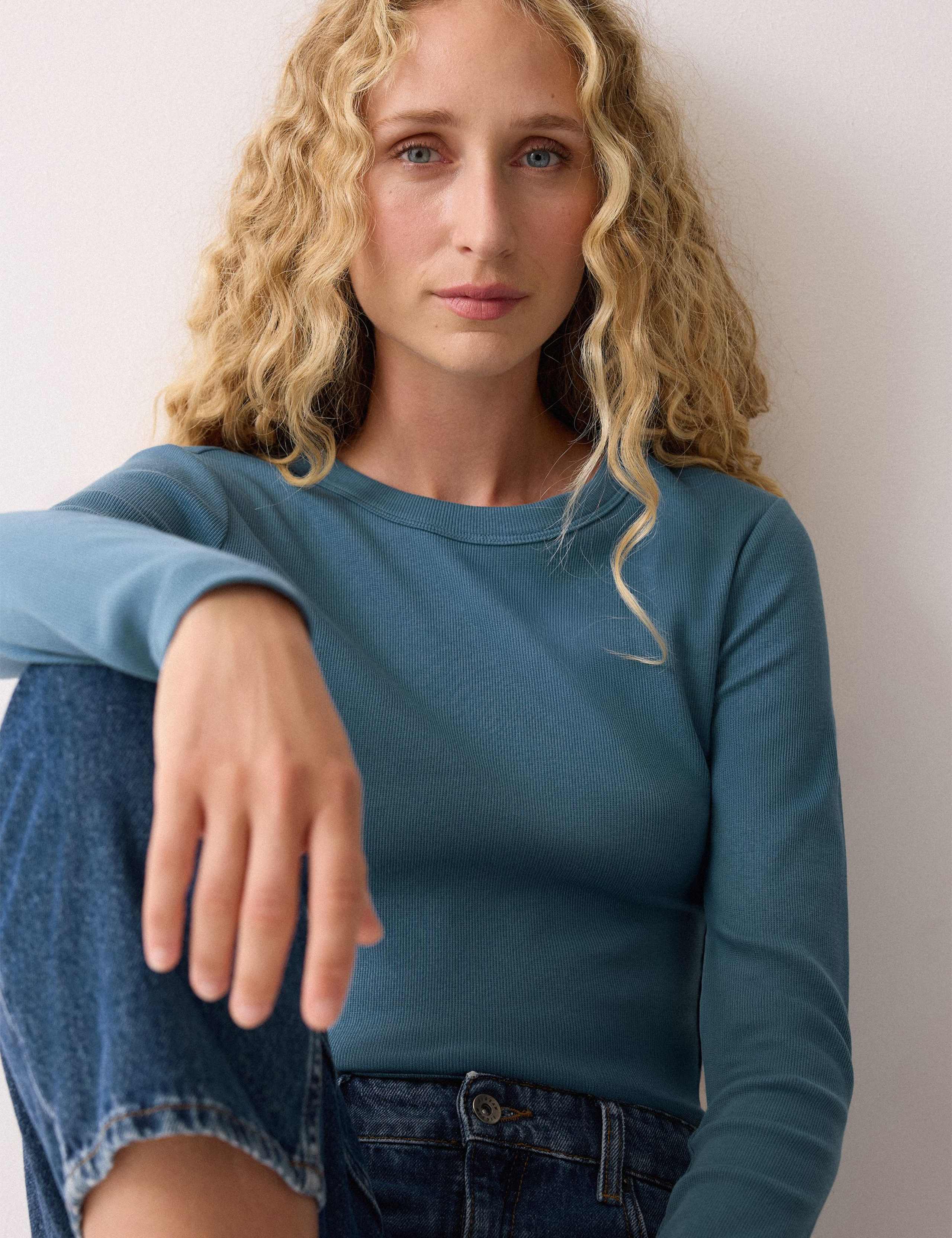 Cotton Rich Ribbed Slim Fit T-Shirt 4 of 5