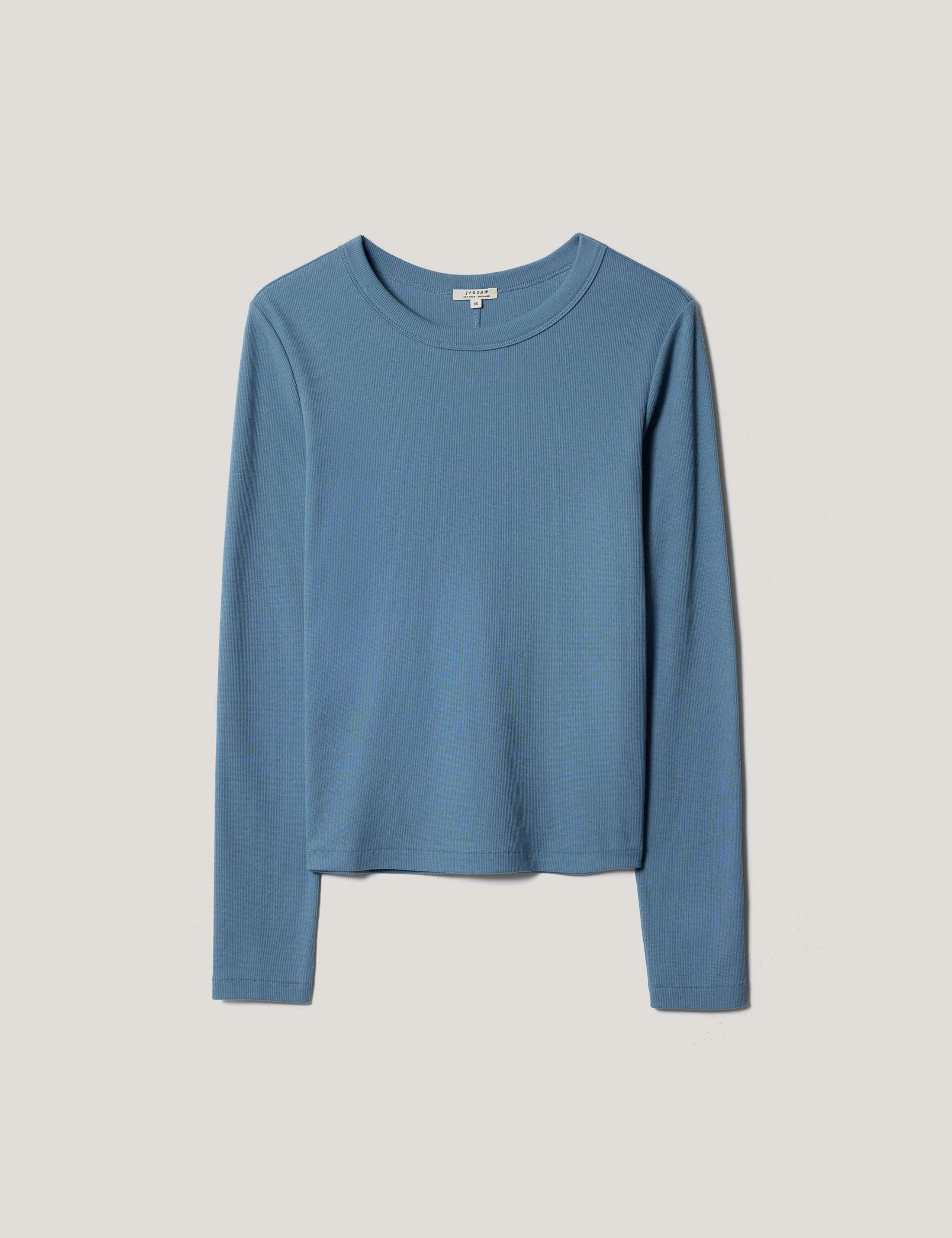 Cotton Rich Ribbed Slim Fit T-Shirt 2 of 5