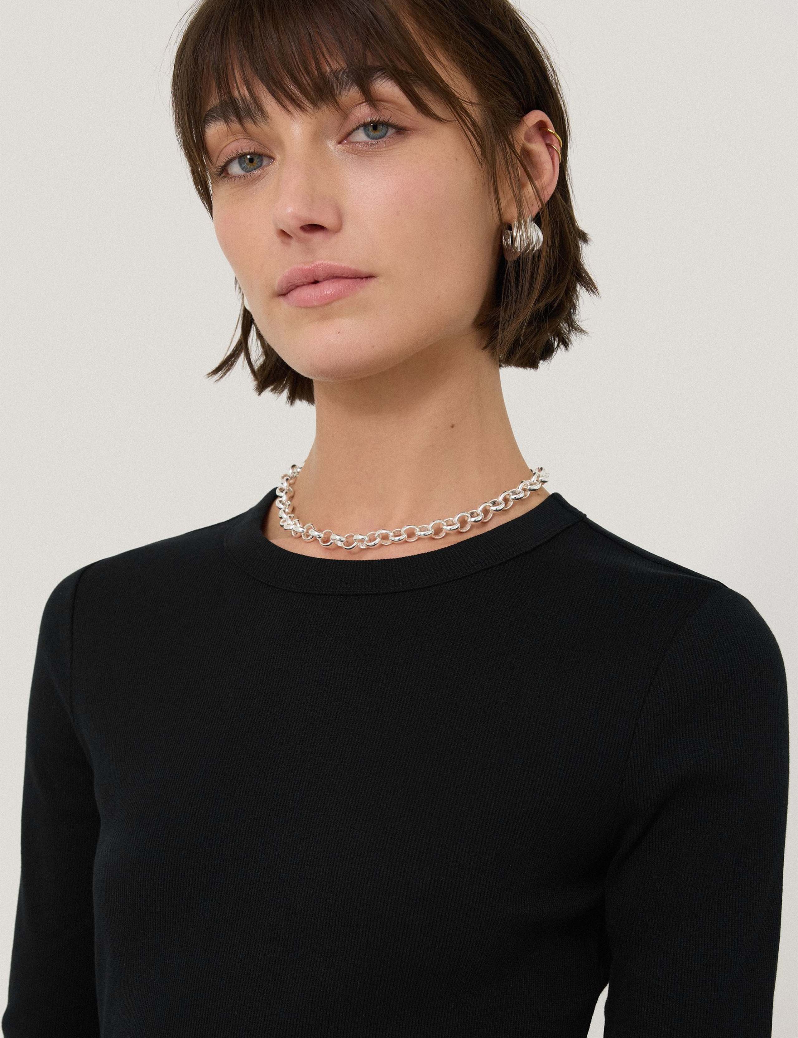 Cotton Rich Ribbed Slim Fit T-Shirt 5 of 6