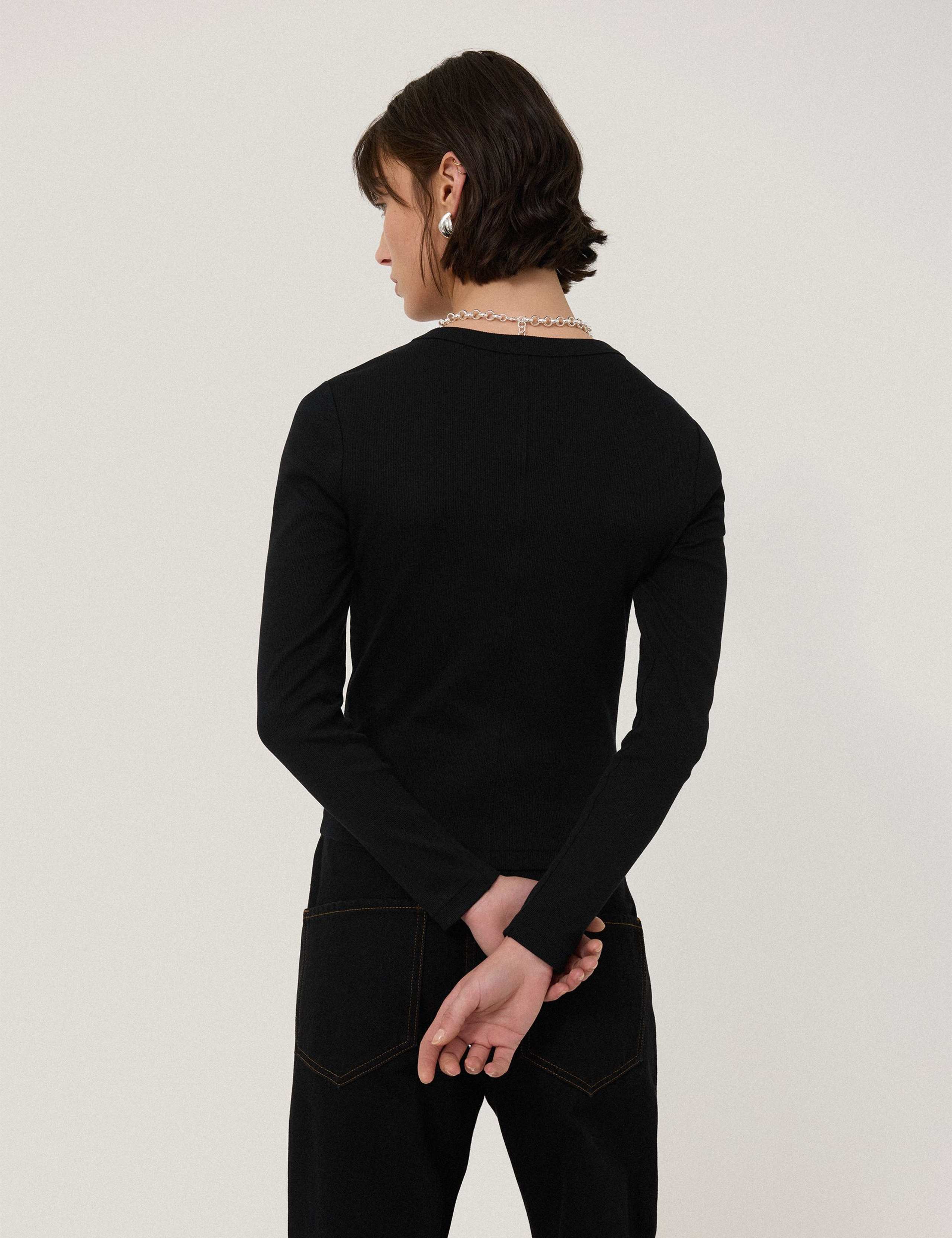 Cotton Rich Ribbed Slim Fit T-Shirt 6 of 6