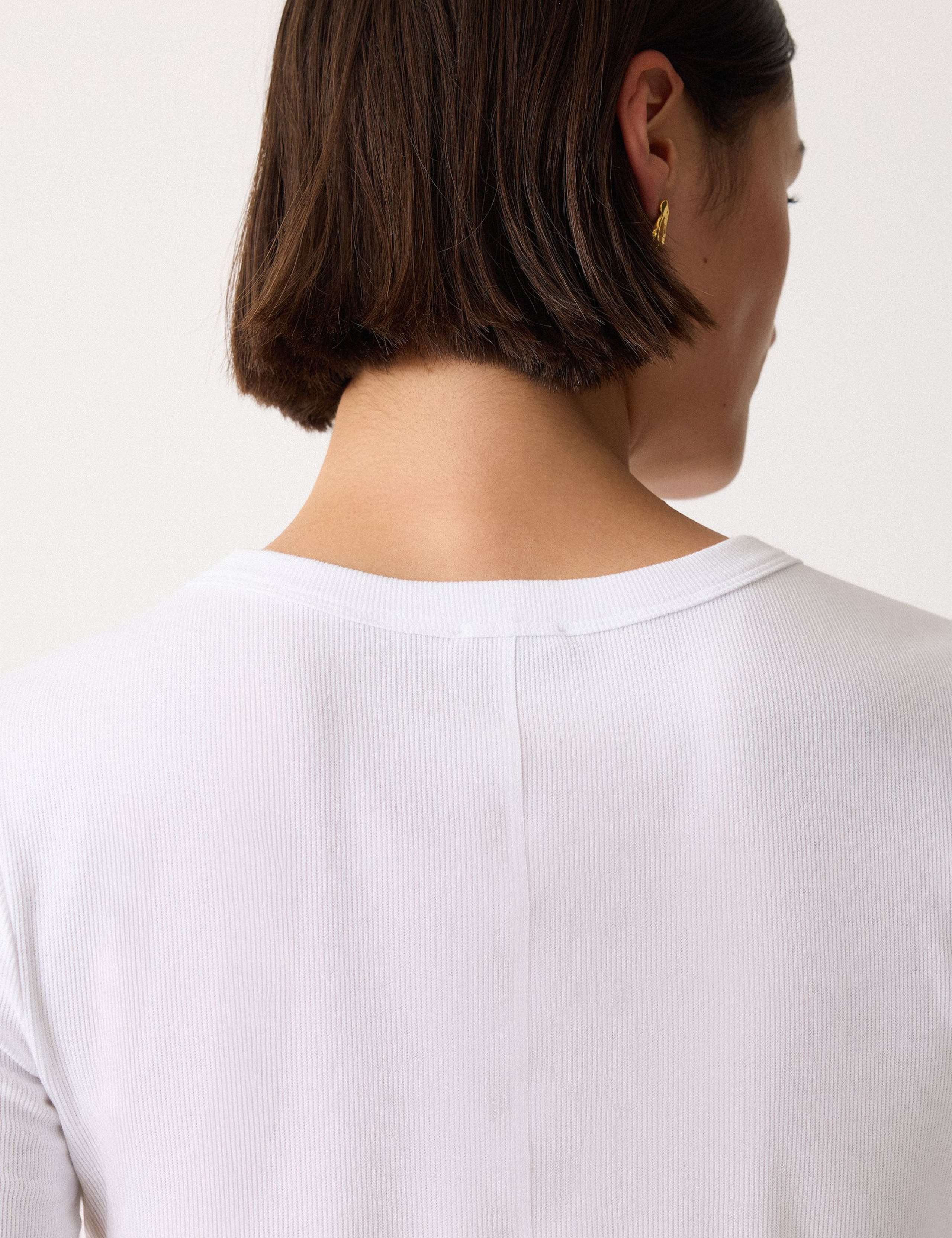 Cotton Rich Ribbed Slim Fit T-Shirt 4 of 5