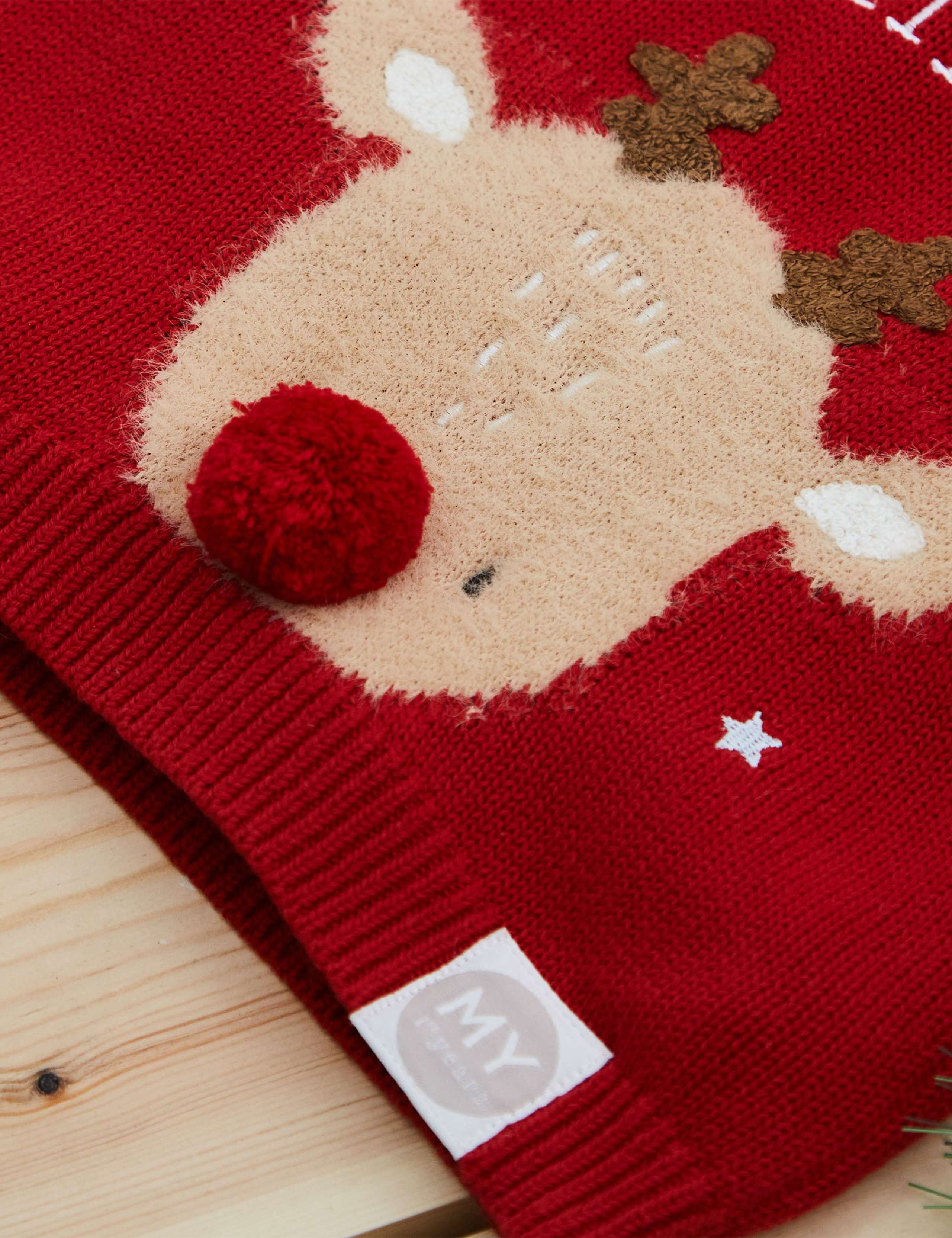 Personalised Reindeer Christmas Jumper (6 Mths-5 Yrs) 3 of 4