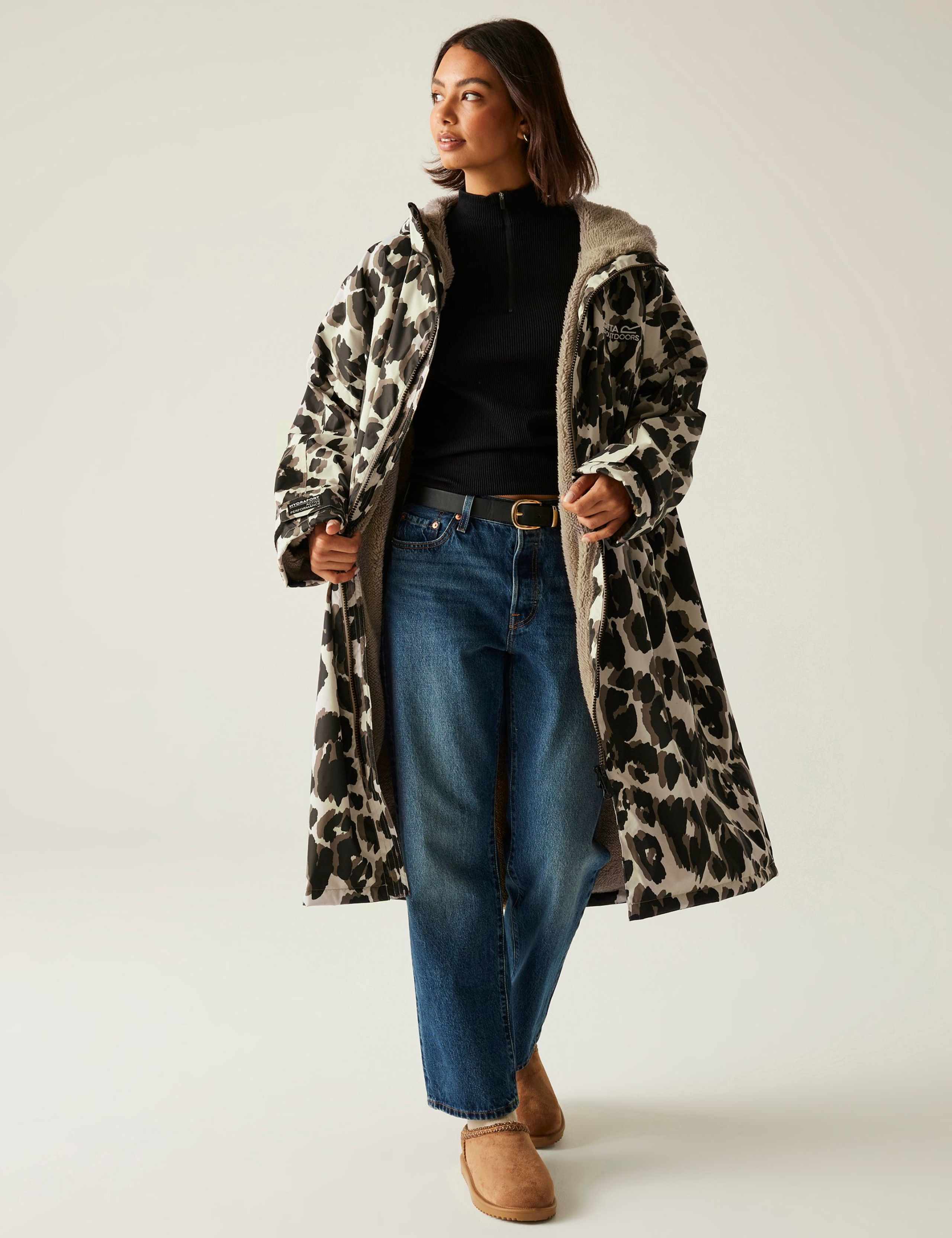 Waterproof Leopard Print Padded Coat 3 of 10