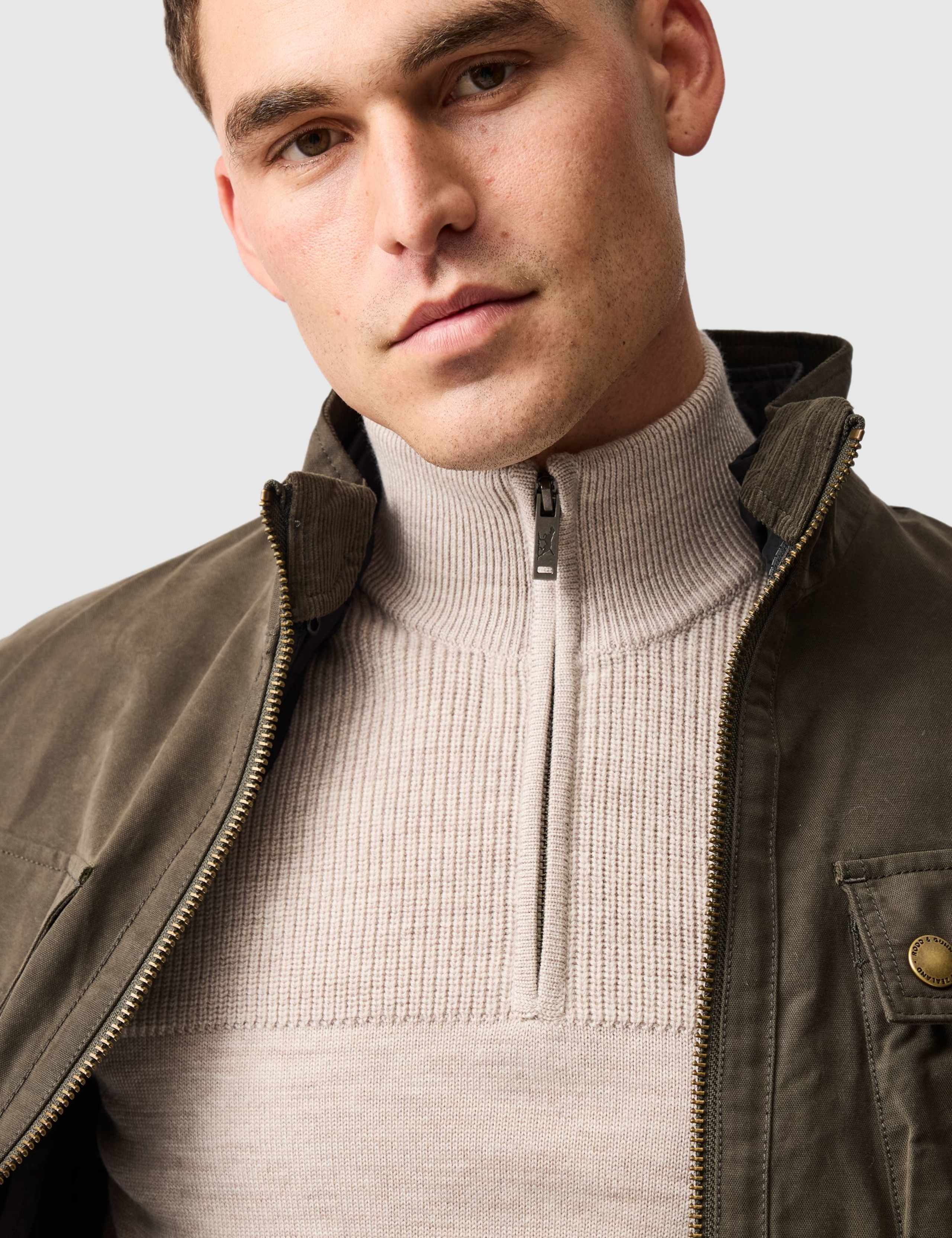 Pure Merino Wool Half Zip Jumper 5 of 6