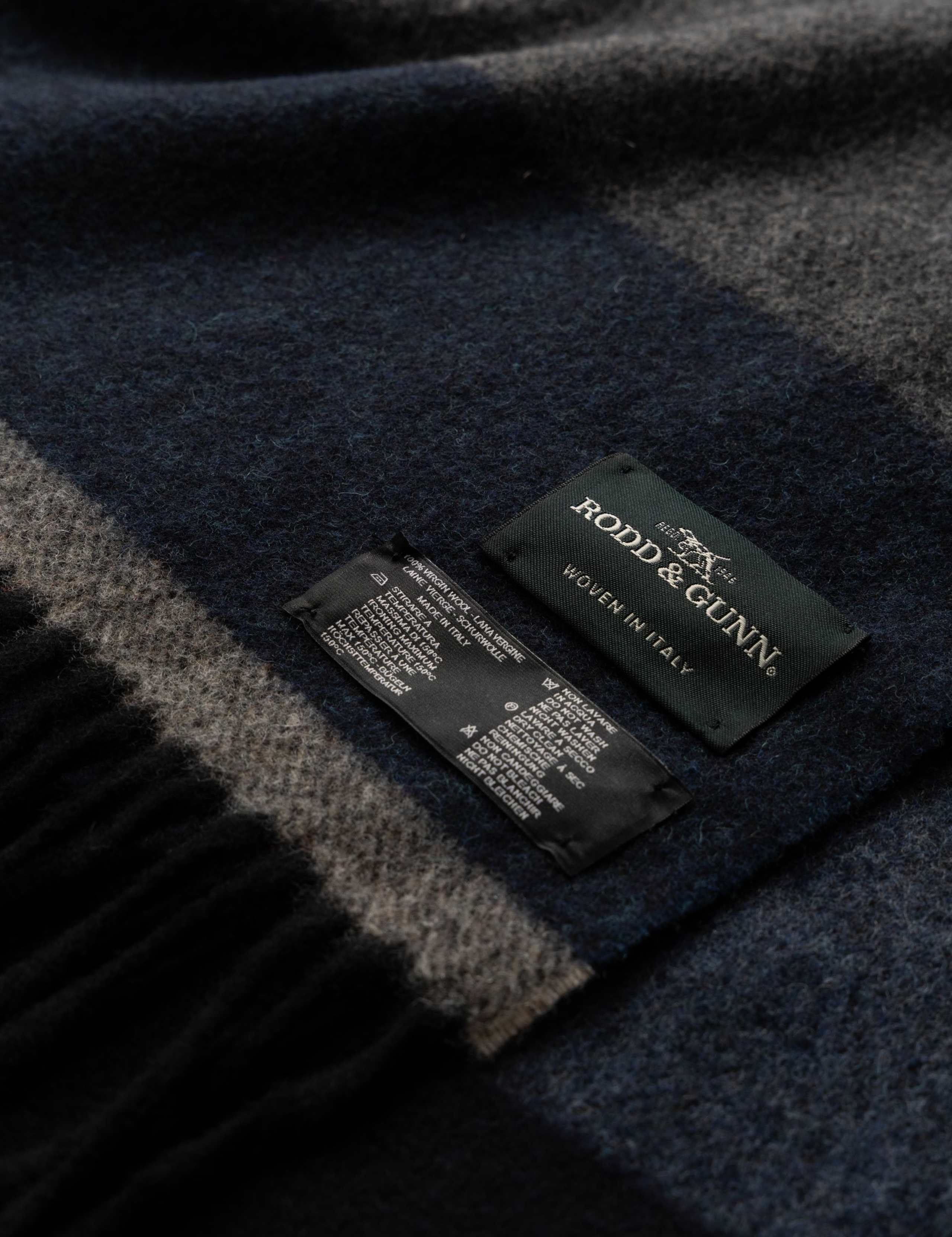 Frankton Pure Wool Striped Scarf 3 of 3