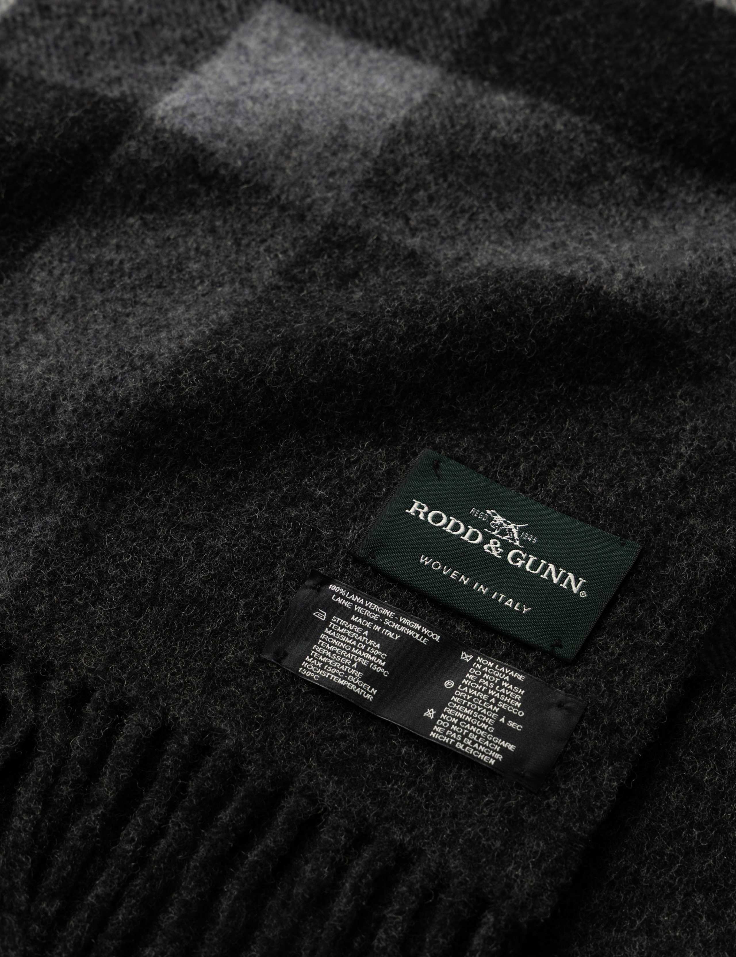 Jervois Road Pure Wool Checked Scarf 2 of 3