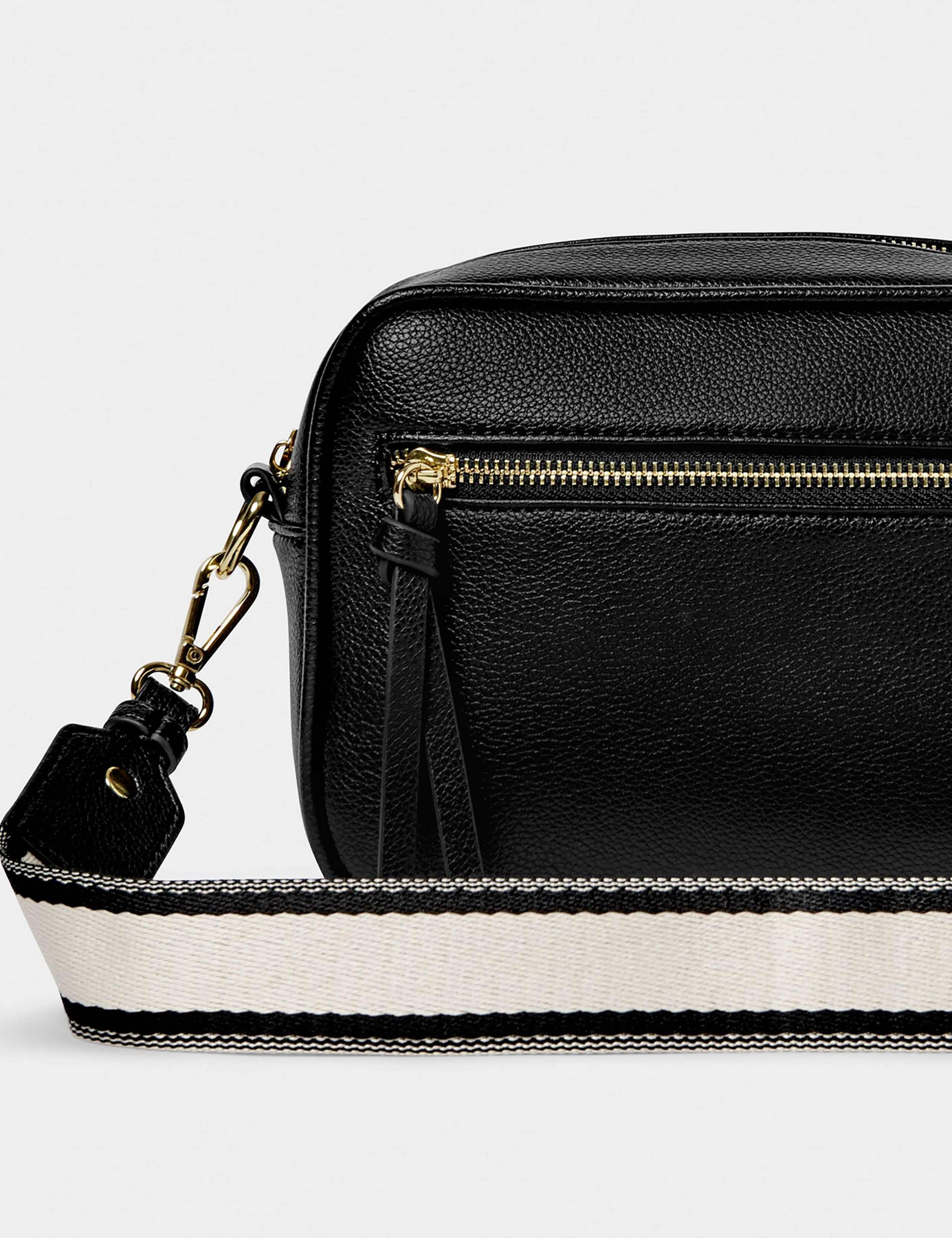 Faux Leather Metallic Cross Body Bag 4 of 6