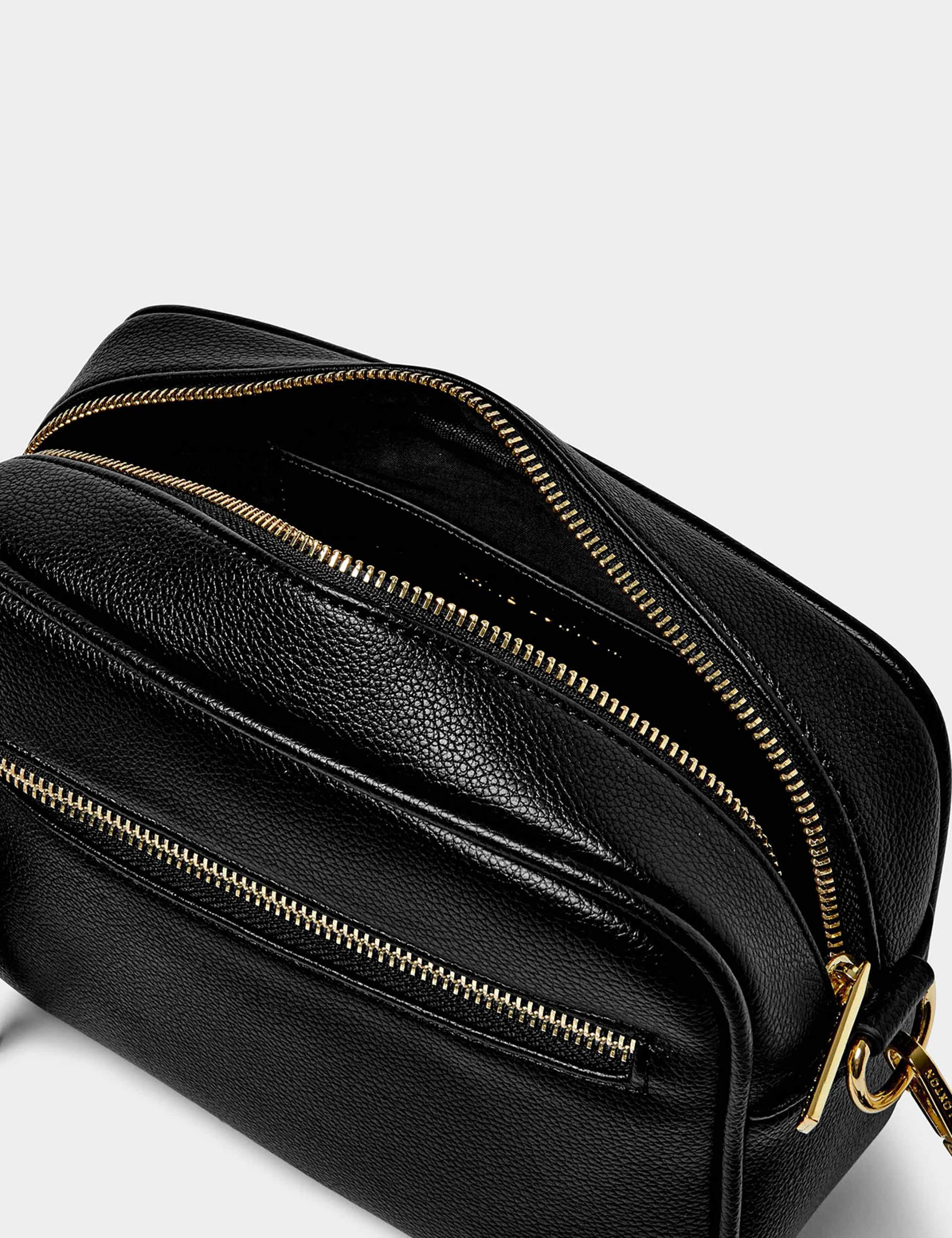 Faux Leather Metallic Cross Body Bag 5 of 6