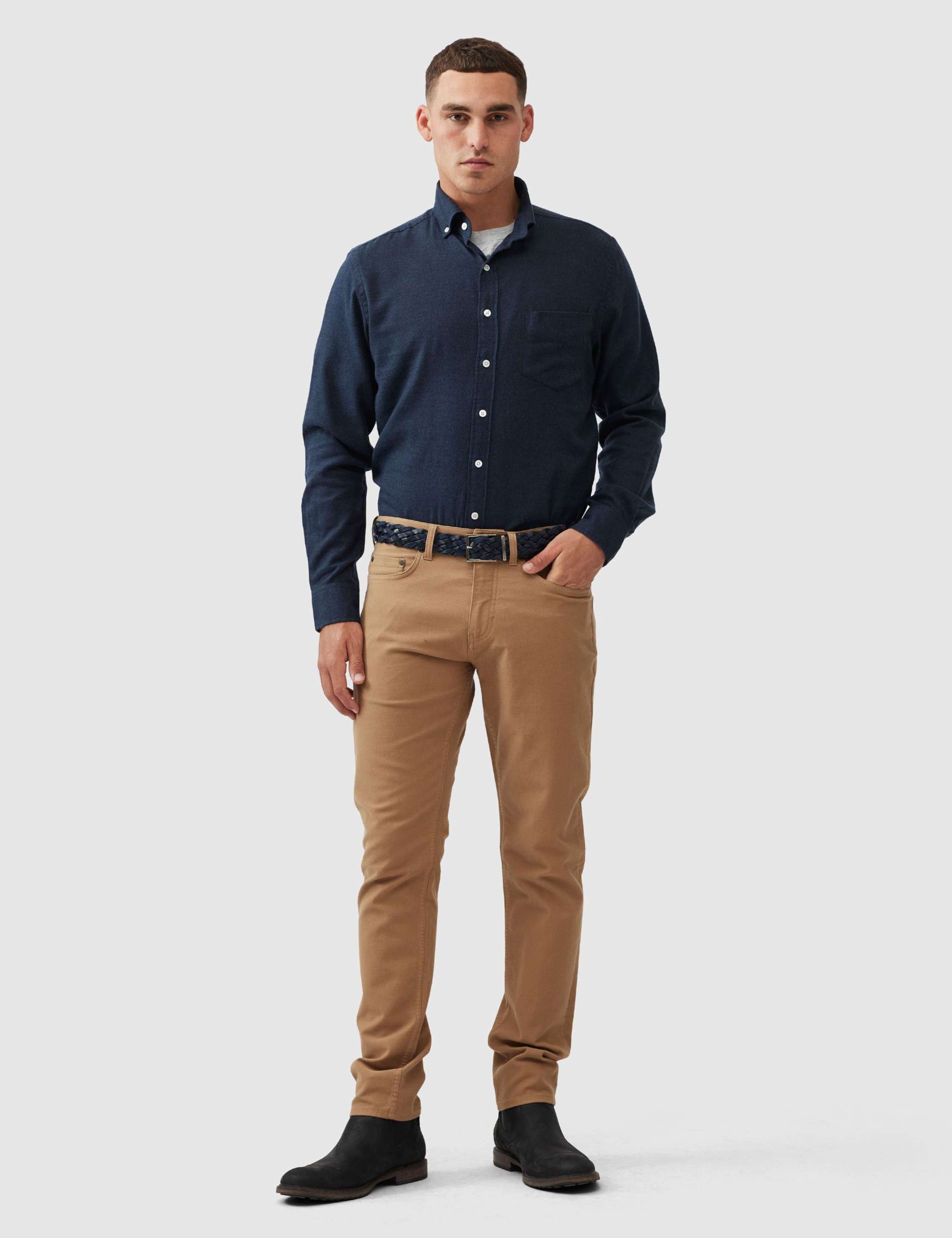 Slim Fit Cotton Rich Oxford Shirt 4 of 4