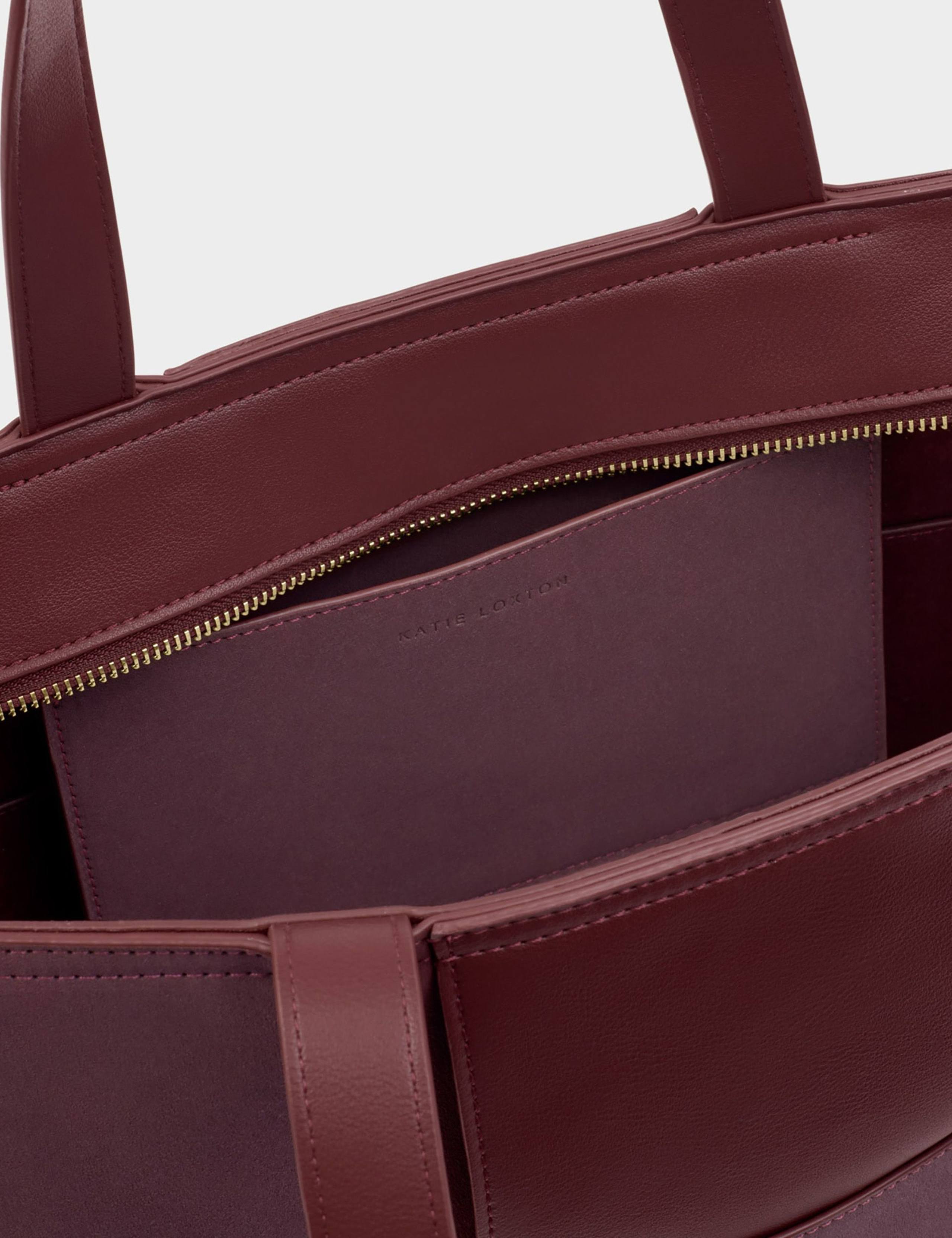 Faux Leather Woven Tote Bag 4 of 6