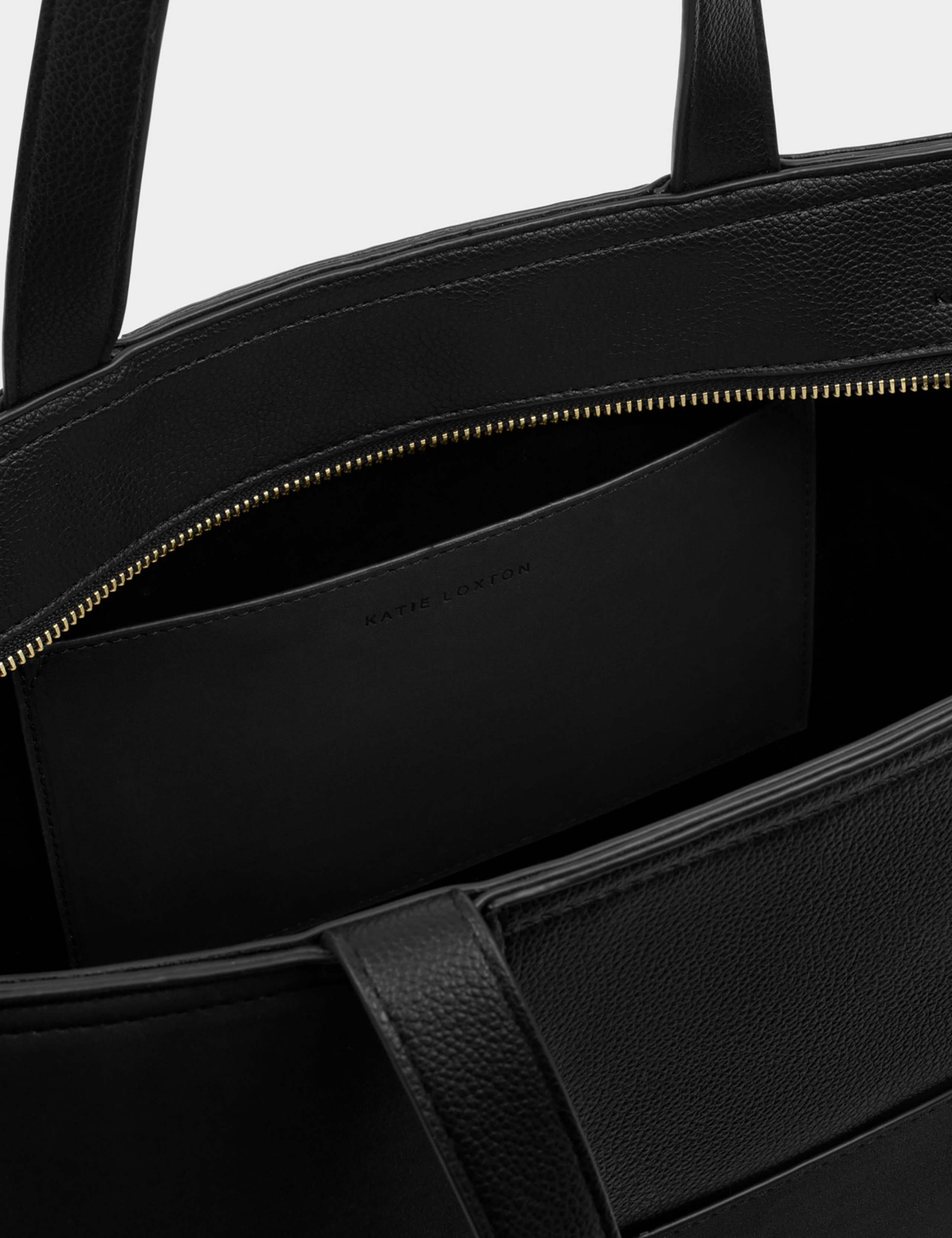 Faux Leather Woven Tote Bag 3 of 6