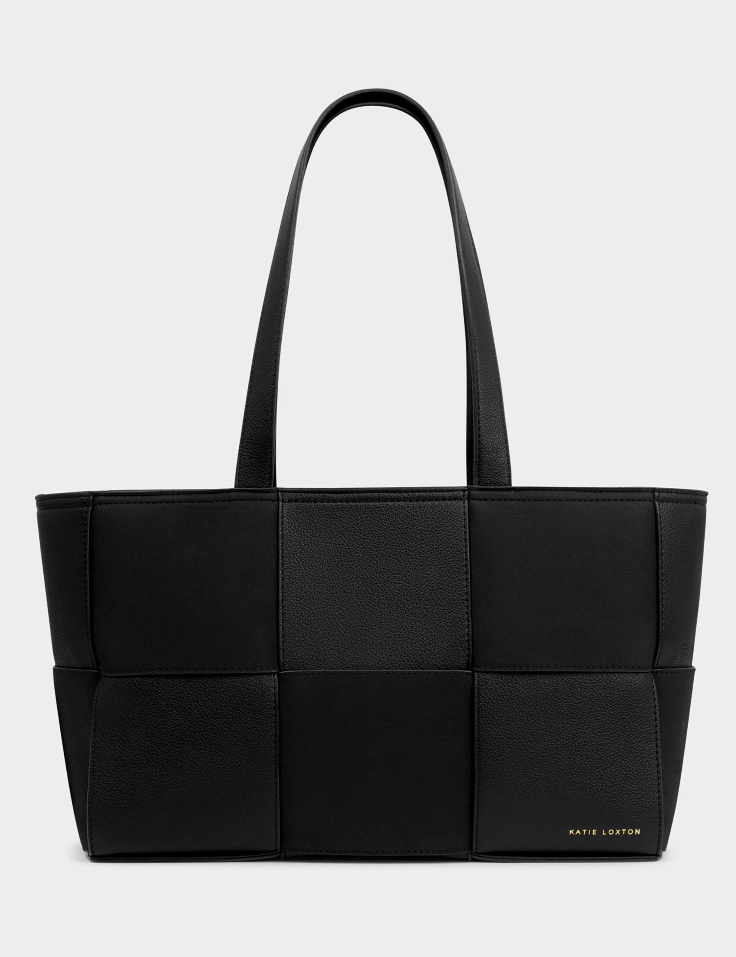 Faux Leather Woven Tote Bag 5 of 6