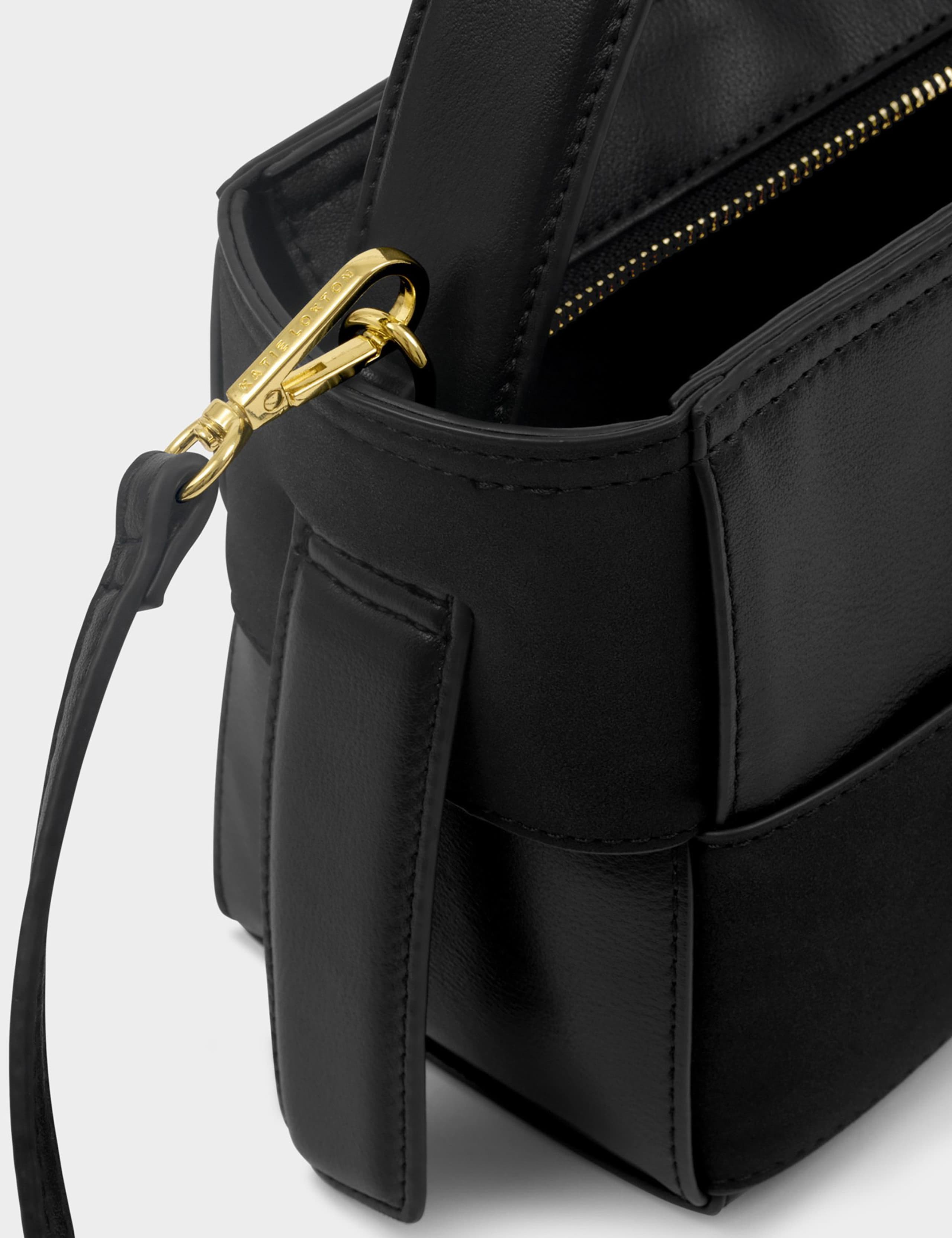 Faux Leather Woven Grab Bag 4 of 6