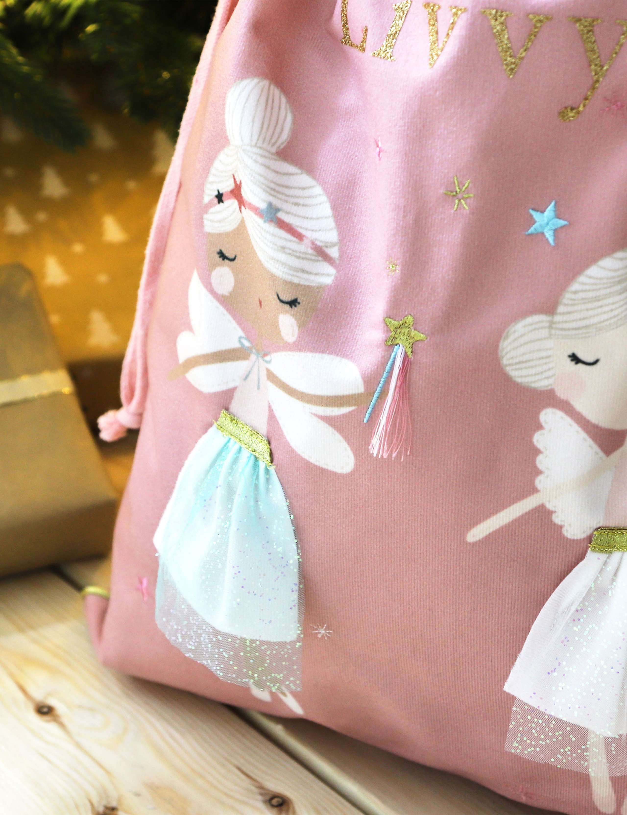 Personalised Pink Christmas Sack 3 of 4