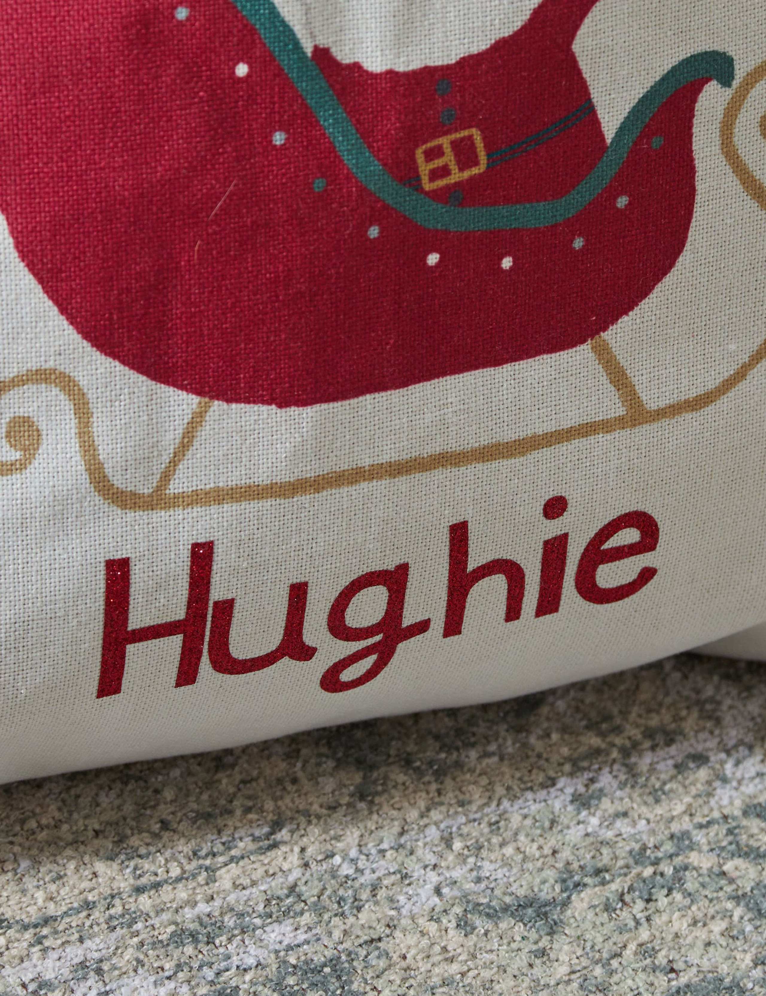 Personalised Santa Sleigh Cream Sack 2 of 3