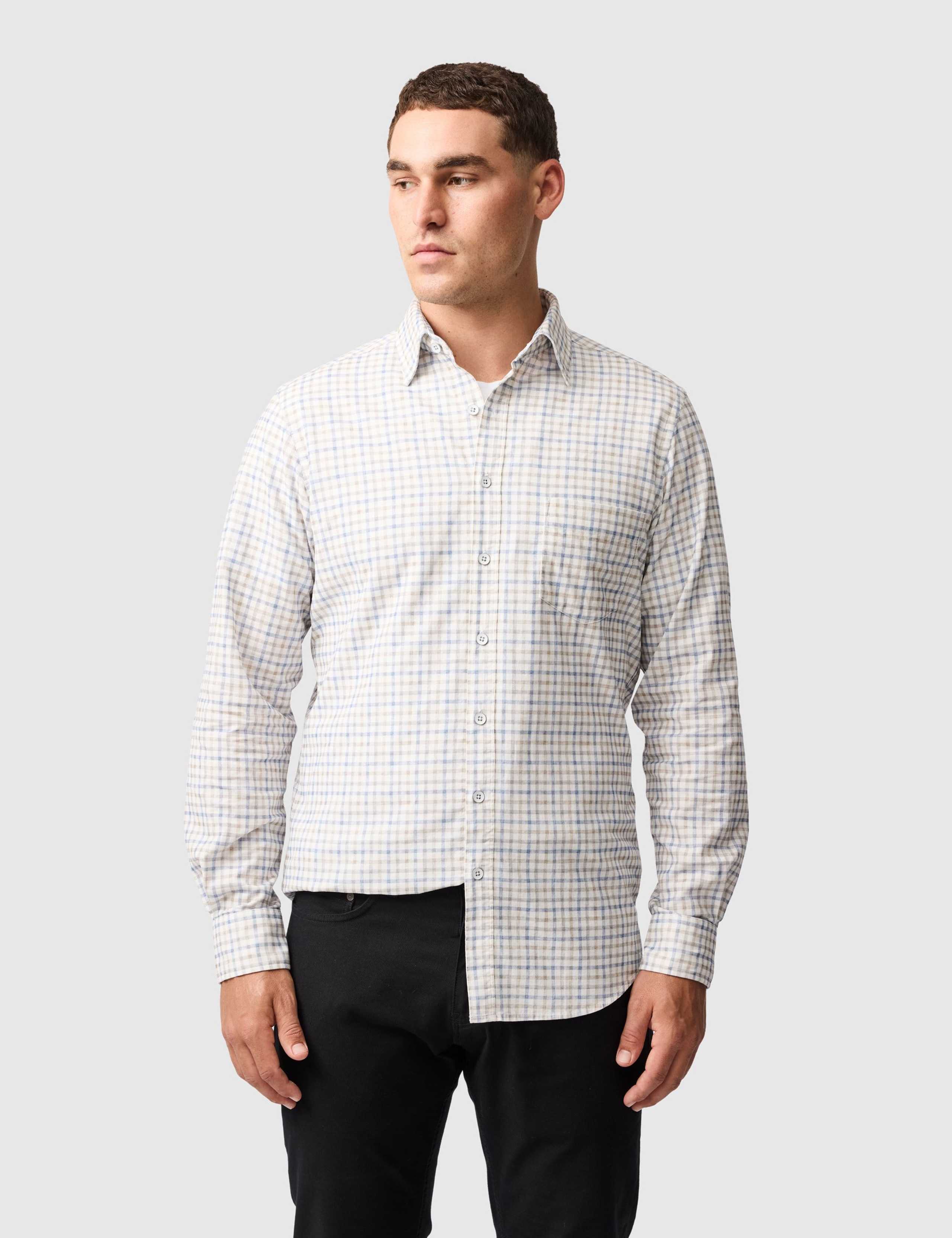 Fox Street Slim Fit Corduroy Check Shirt 1 of 6