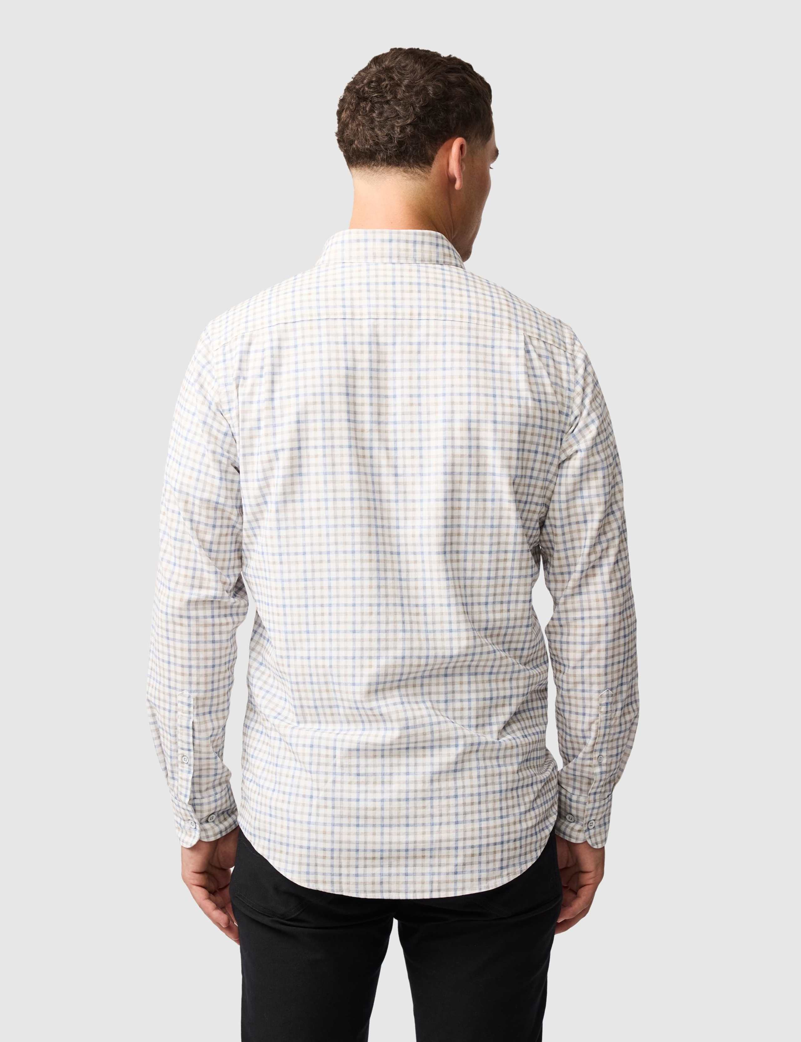 Fox Street Slim Fit Corduroy Check Shirt 5 of 6