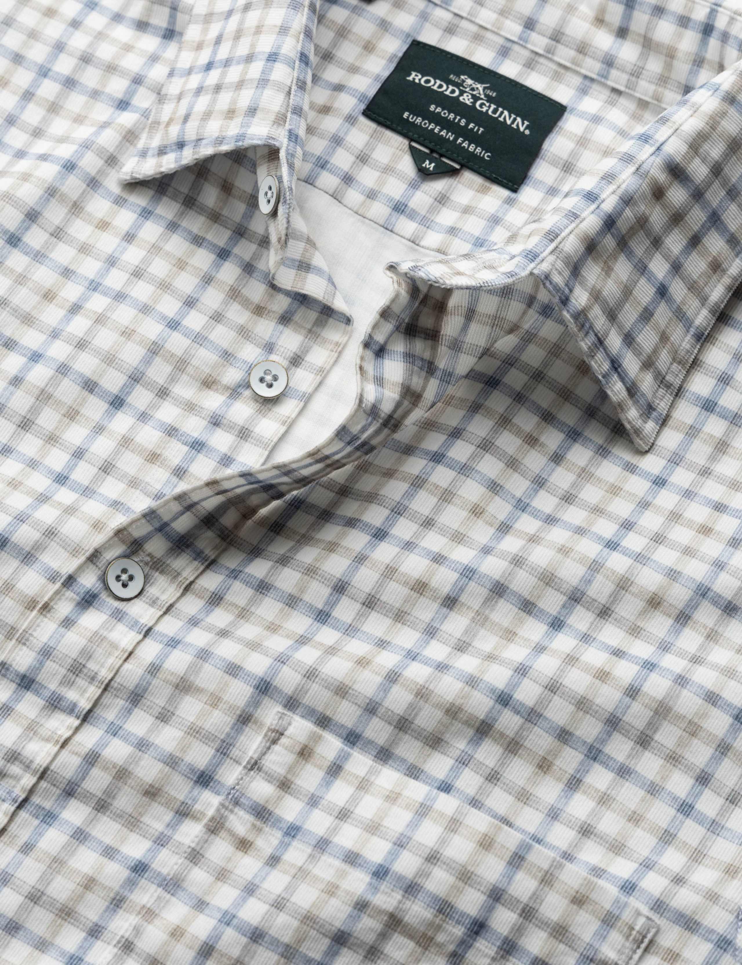 Fox Street Slim Fit Corduroy Check Shirt 6 of 6