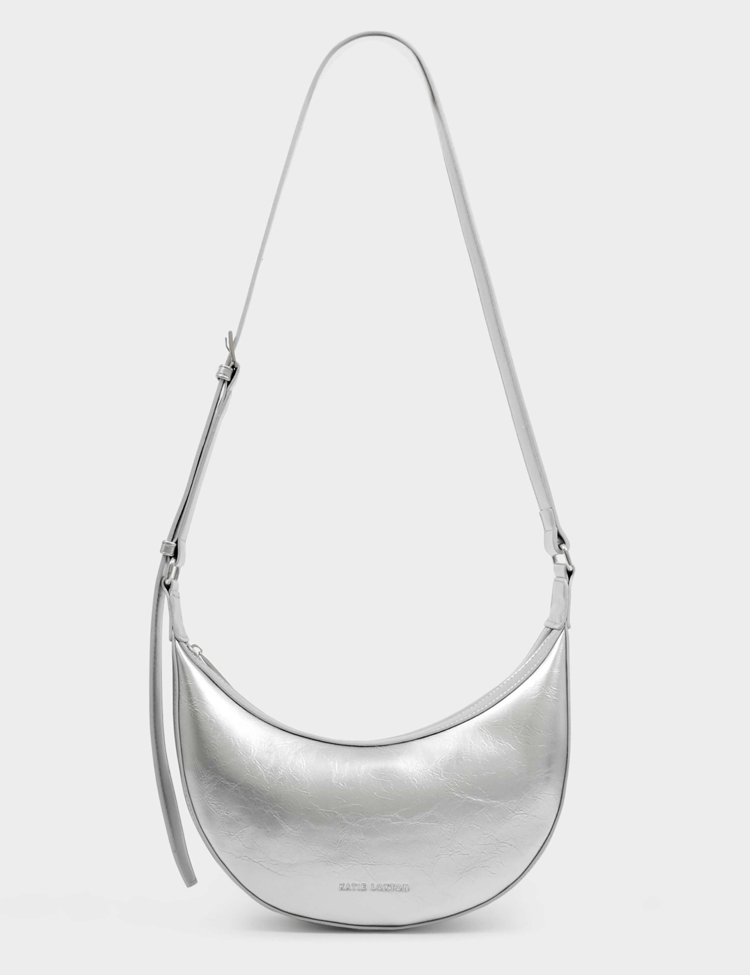 Faux Leather Patent Finish Sling Bag 2 of 5