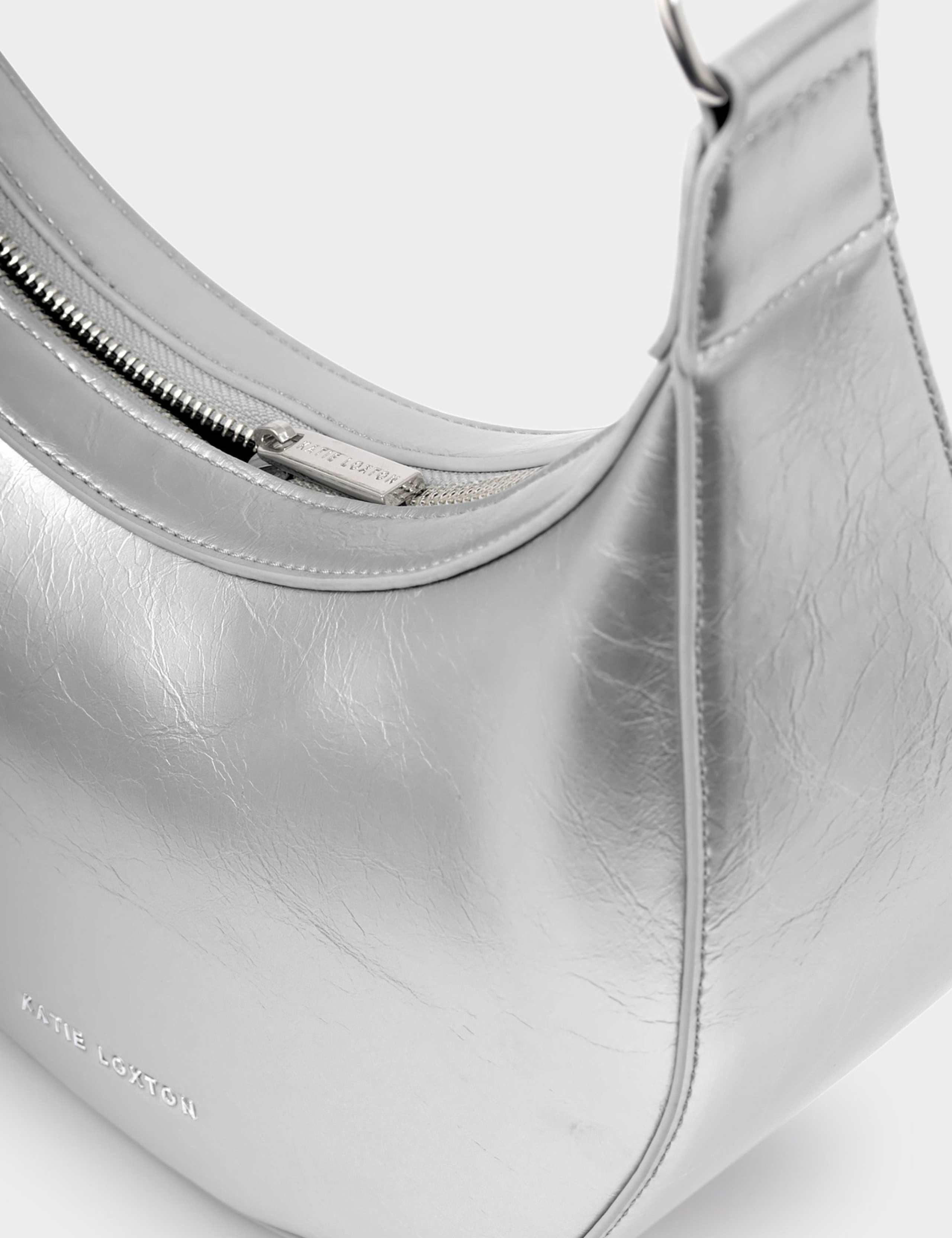 Faux Leather Patent Finish Sling Bag 3 of 5