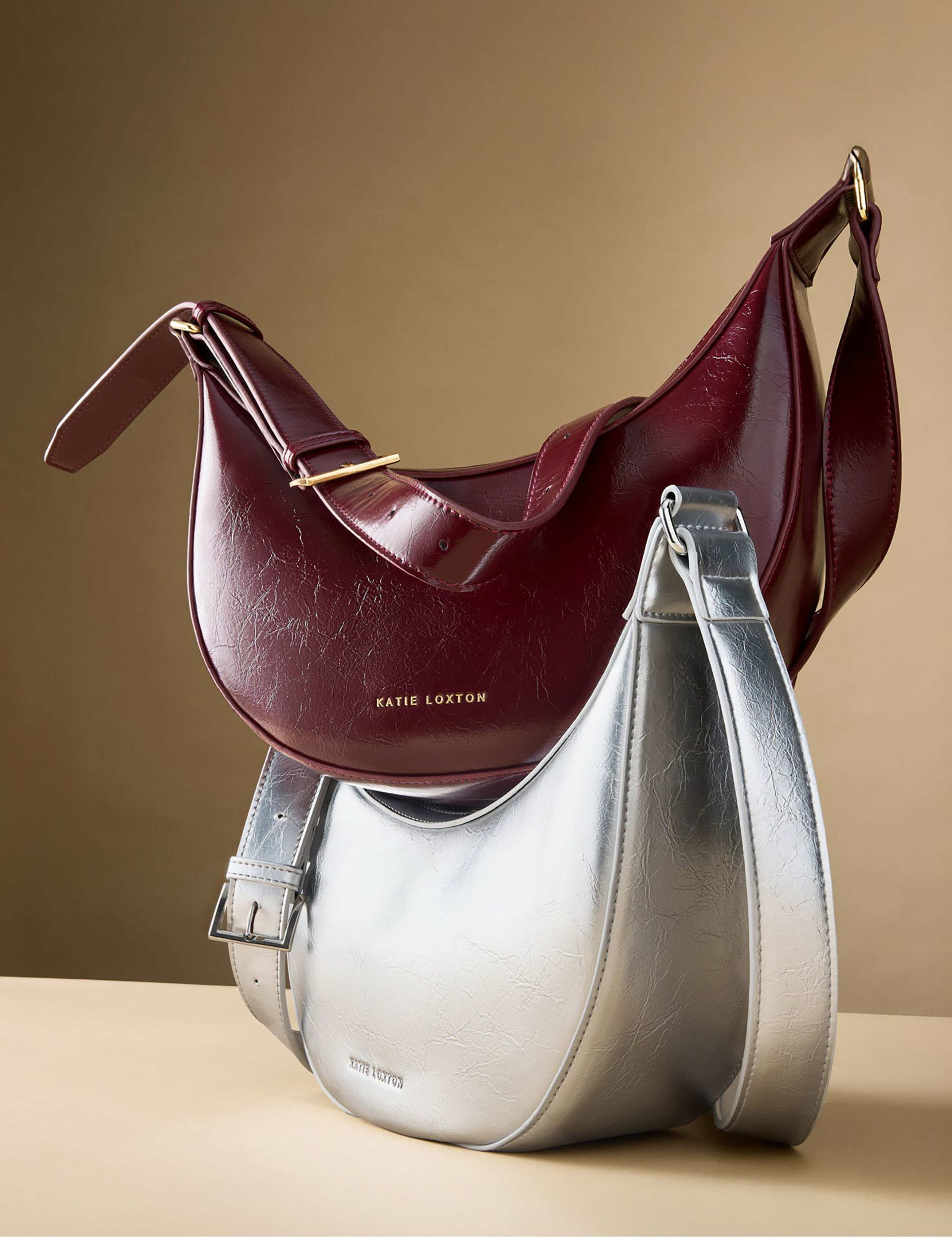 Faux Leather Patent Finish Sling Bag 4 of 5