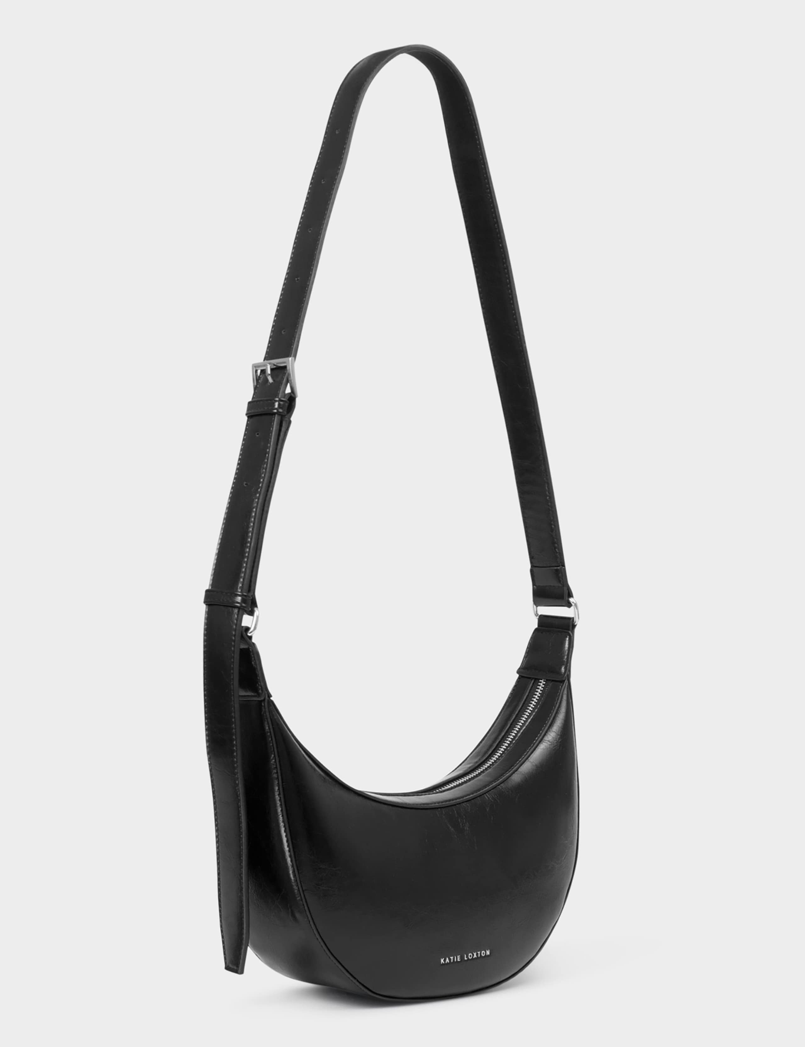 Faux Leather Patent Finish Sling Bag 2 of 5