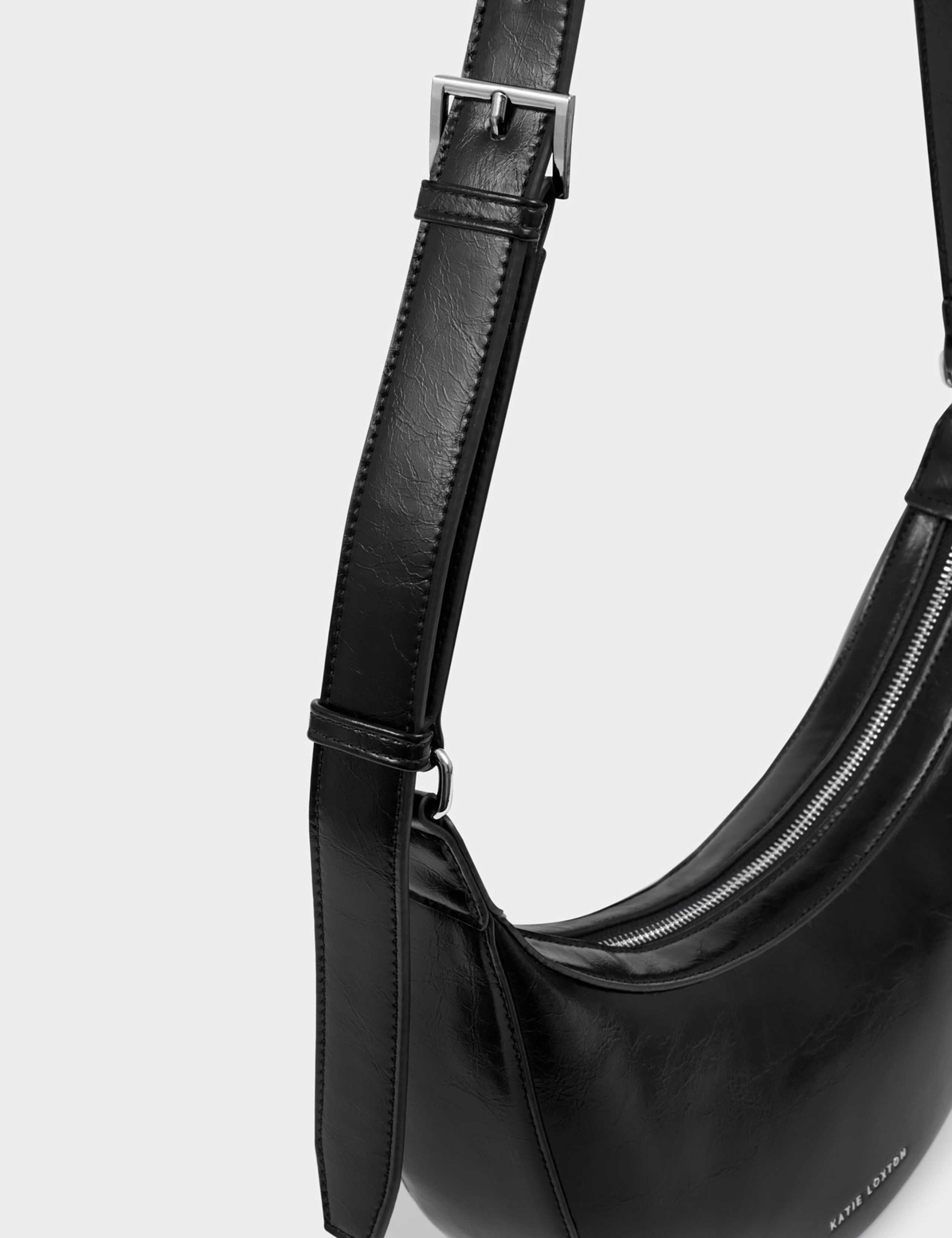 Faux Leather Patent Finish Sling Bag 3 of 5