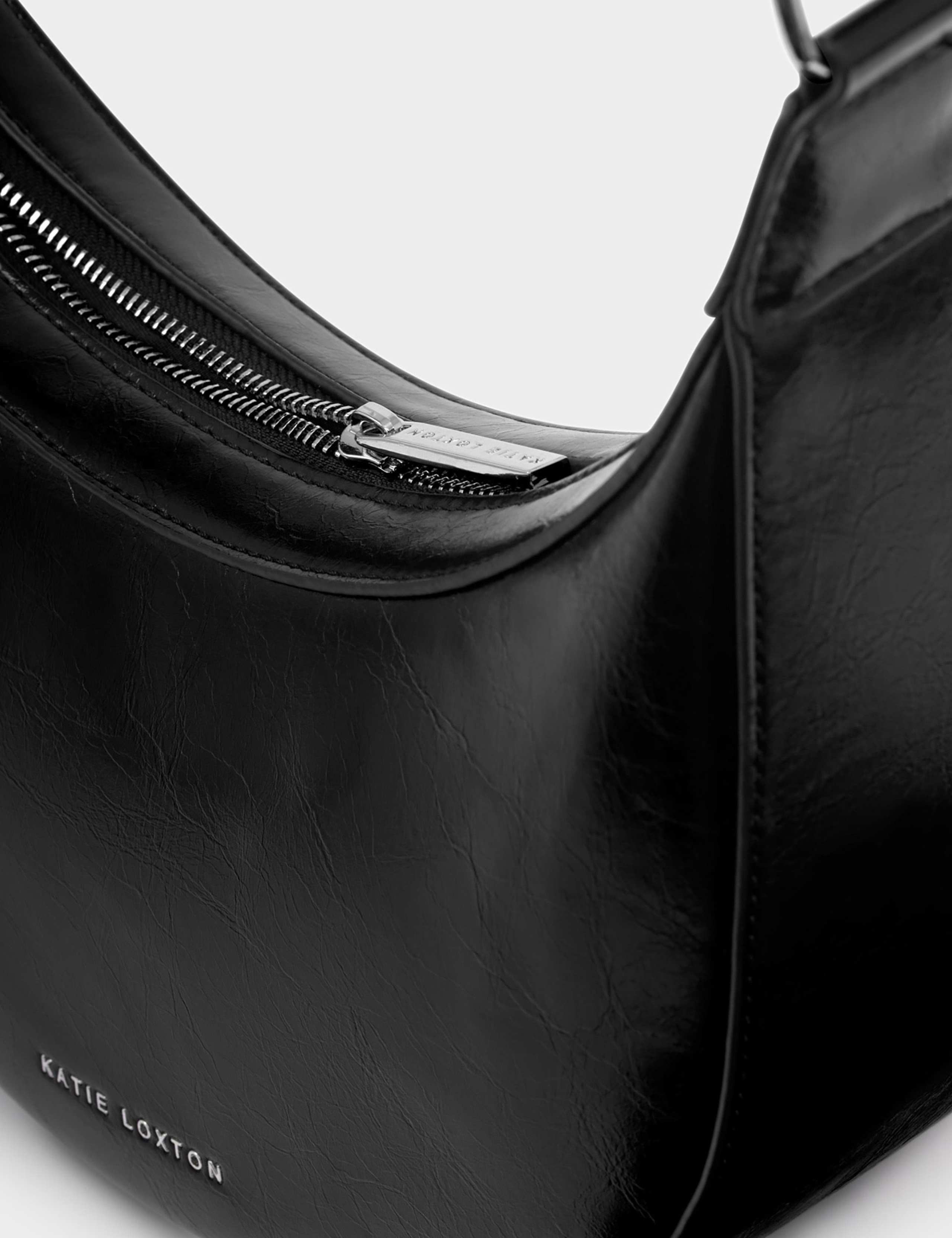 Faux Leather Patent Finish Sling Bag 4 of 5