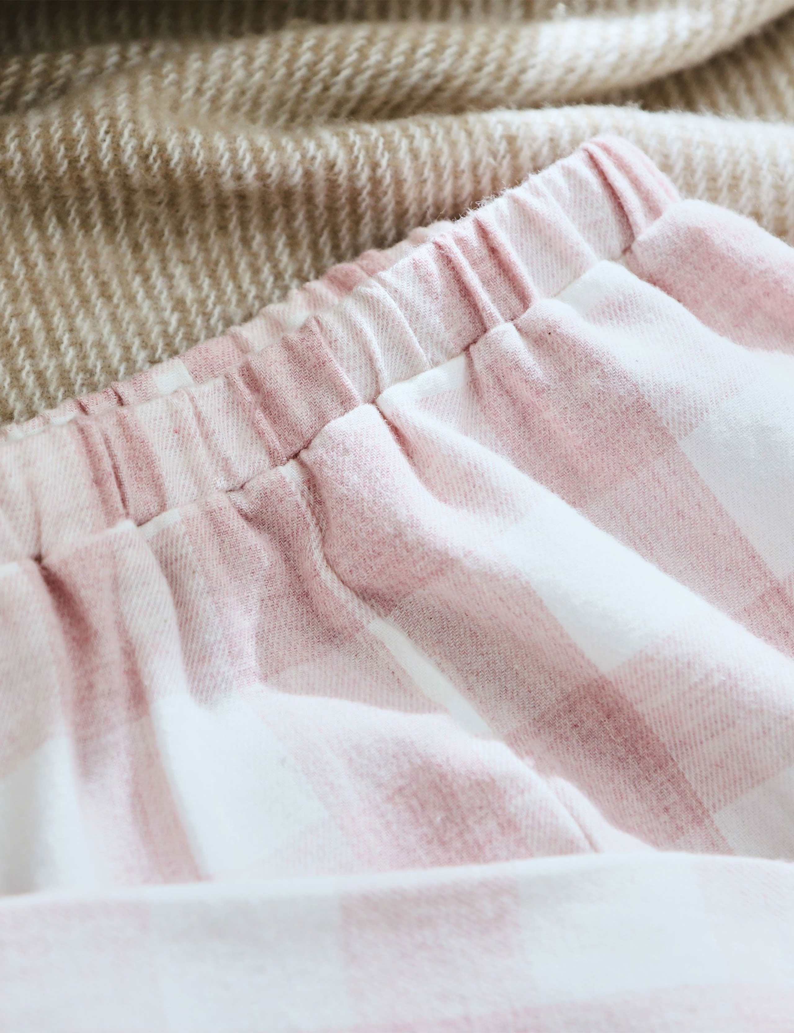 Personalised Traditional Pink Checkered Pyjama Set (0-6 Yrs) 3 of 4
