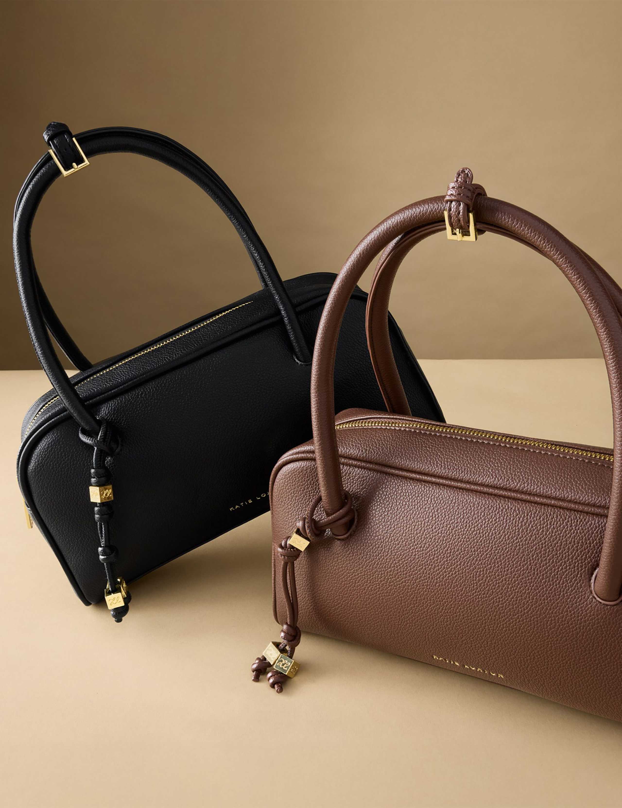 Faux Leather Bowler Bag 5 of 6