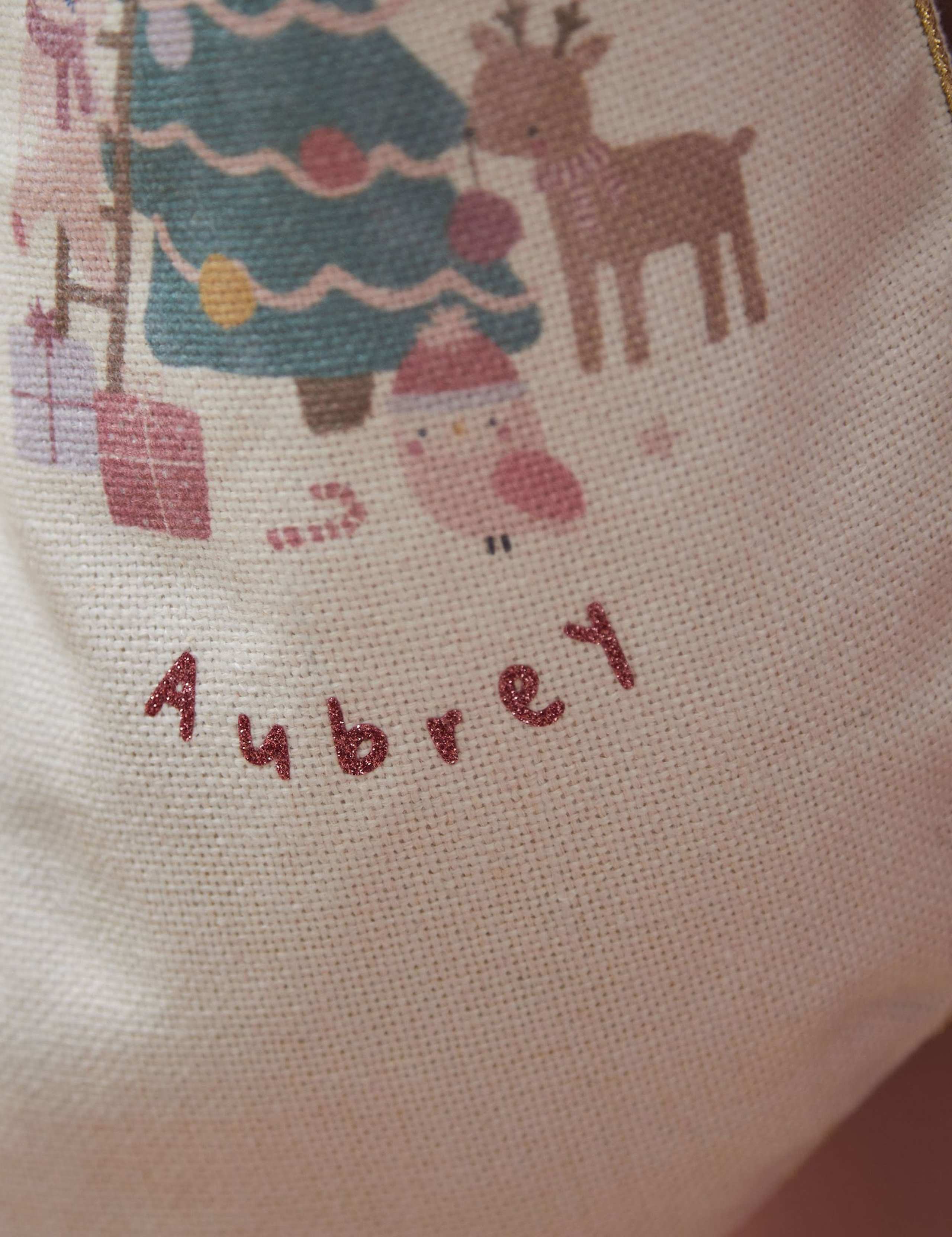 Pink Christmas Cream Stocking 3 of 3