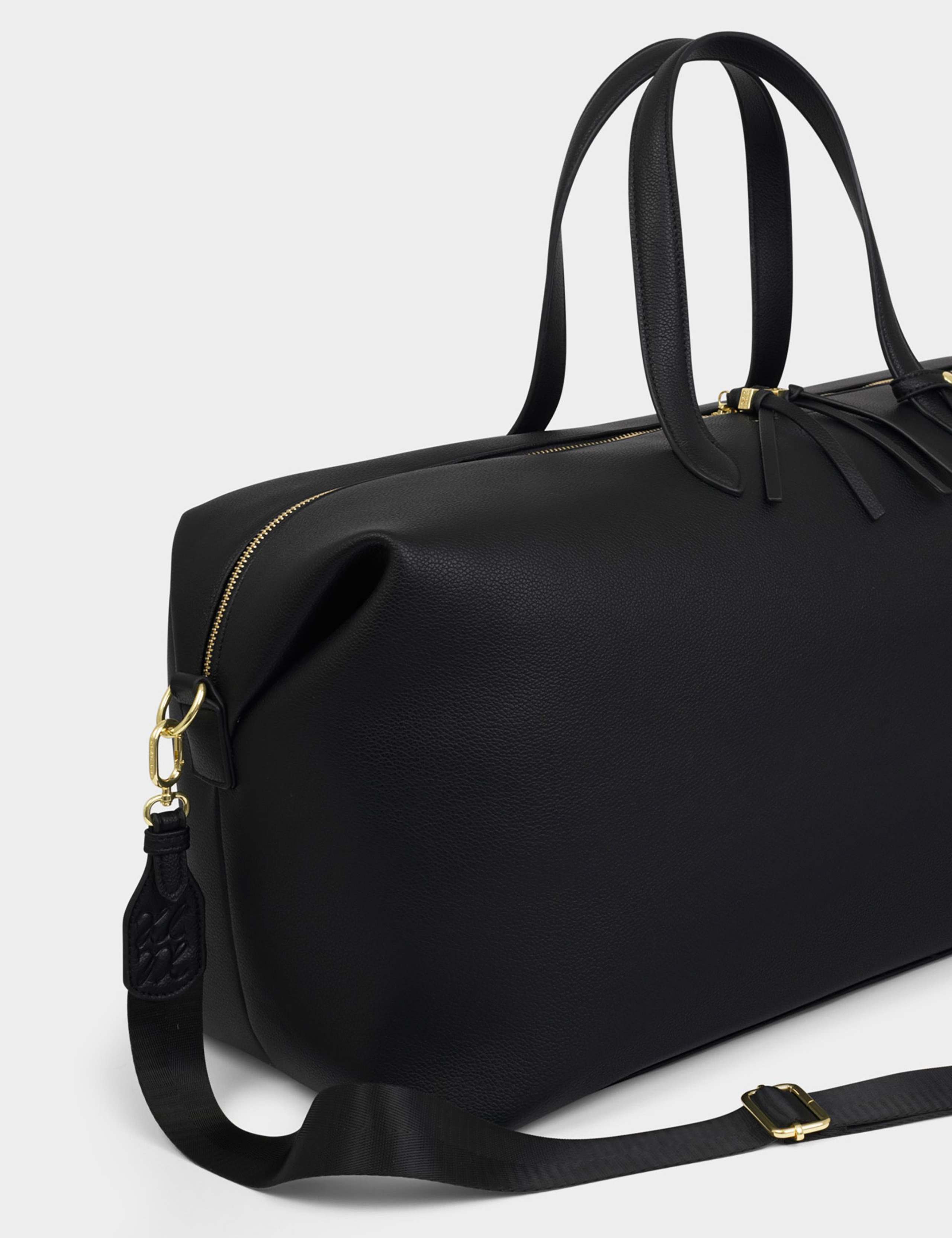 Faux Leather Padded Top Handle Weekend Bag 3 of 7
