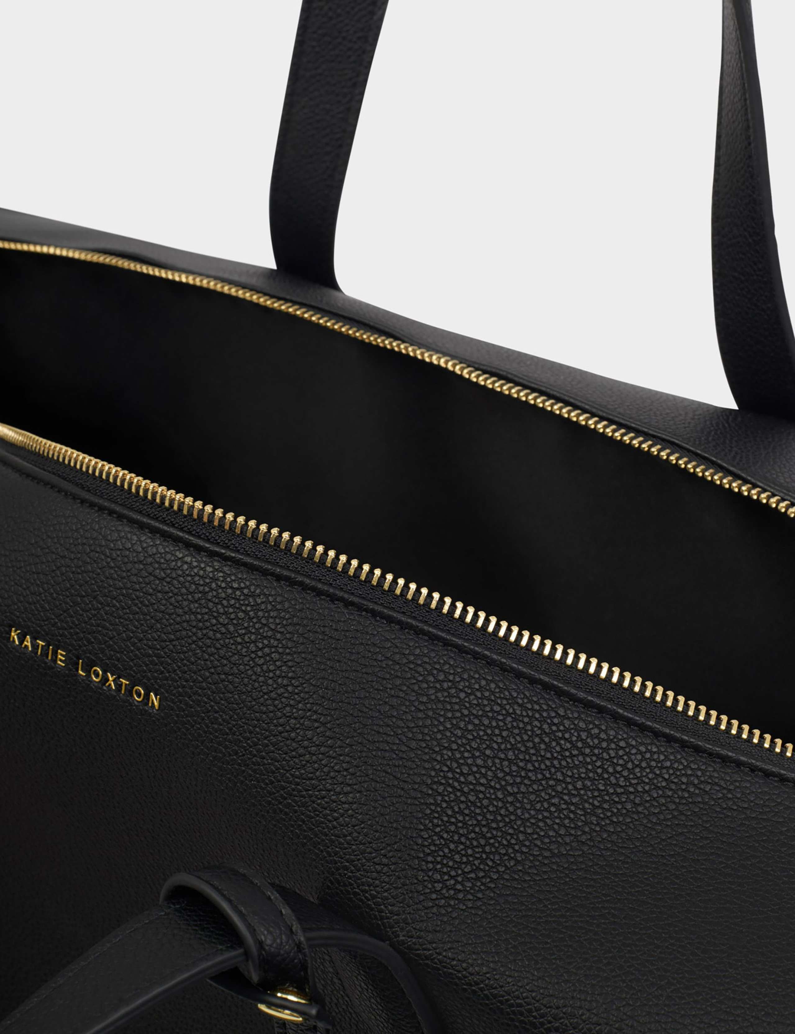 Faux Leather Padded Top Handle Weekend Bag 5 of 7